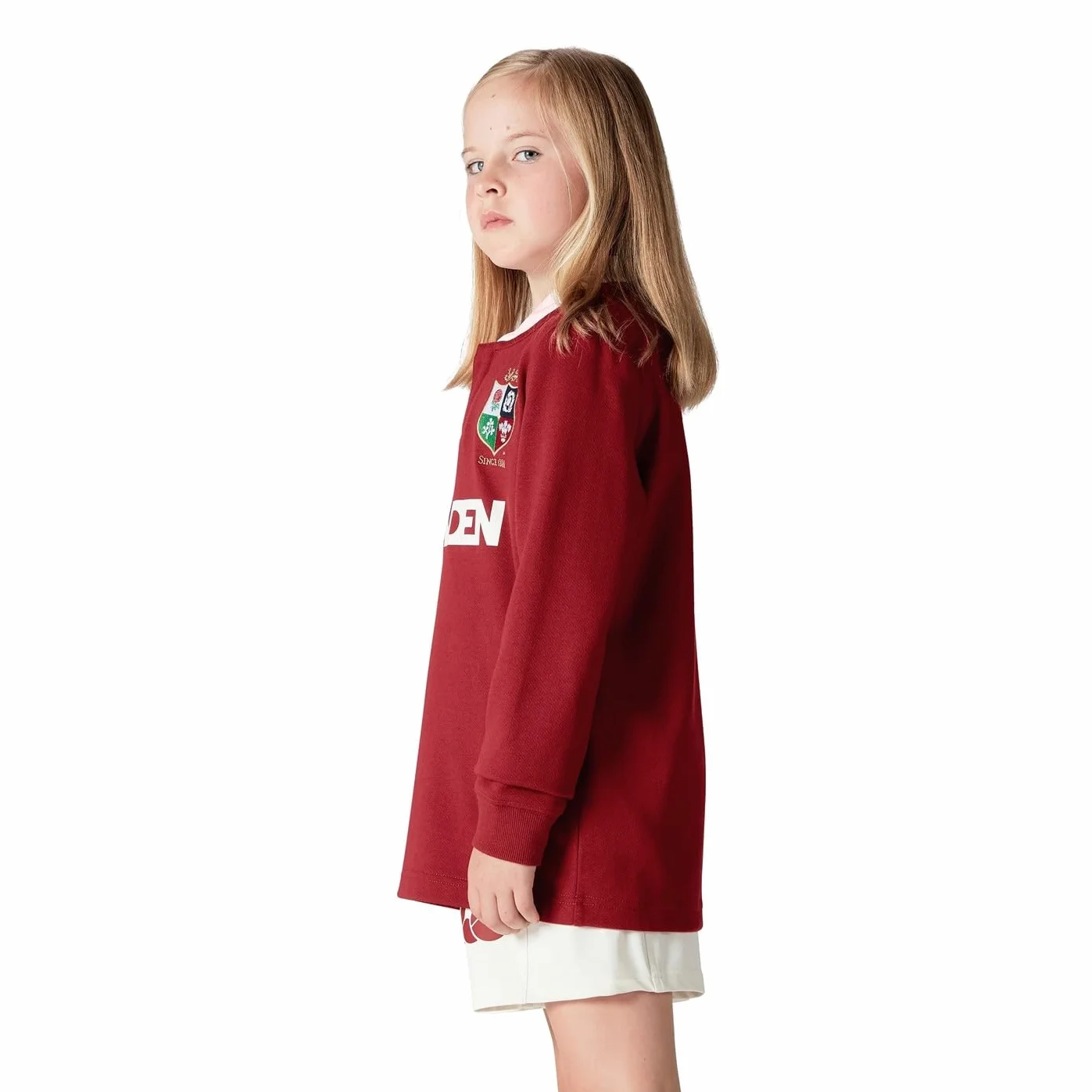 Canterbury of New Zealand British and Irish Lions LS Classic - koszula Niños Unisex, Red Dahlia,