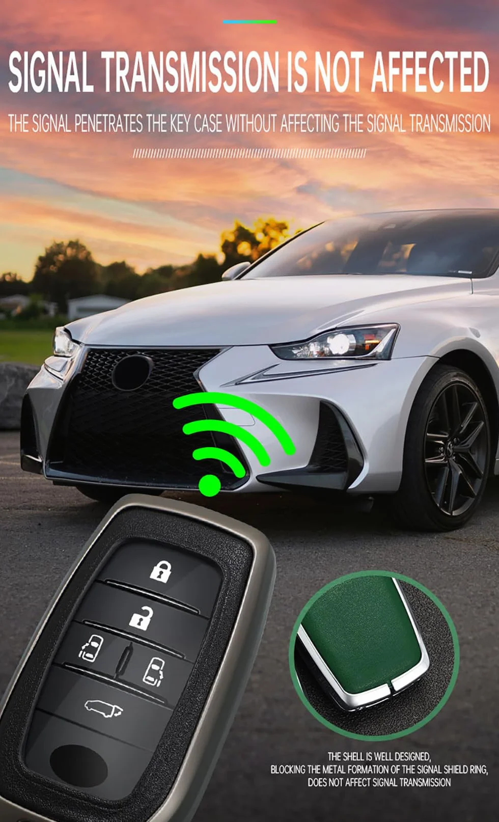 ontto Etui na kluczyki samochodowe pasuje do Toyota Yaris Cross Hybrid Corolla RAV4 Prius Camry Auris Highlander 2020-2023, etui na klucze, etui ochronne, pilot zdalnego sterowania, akcesoria 2/3/4