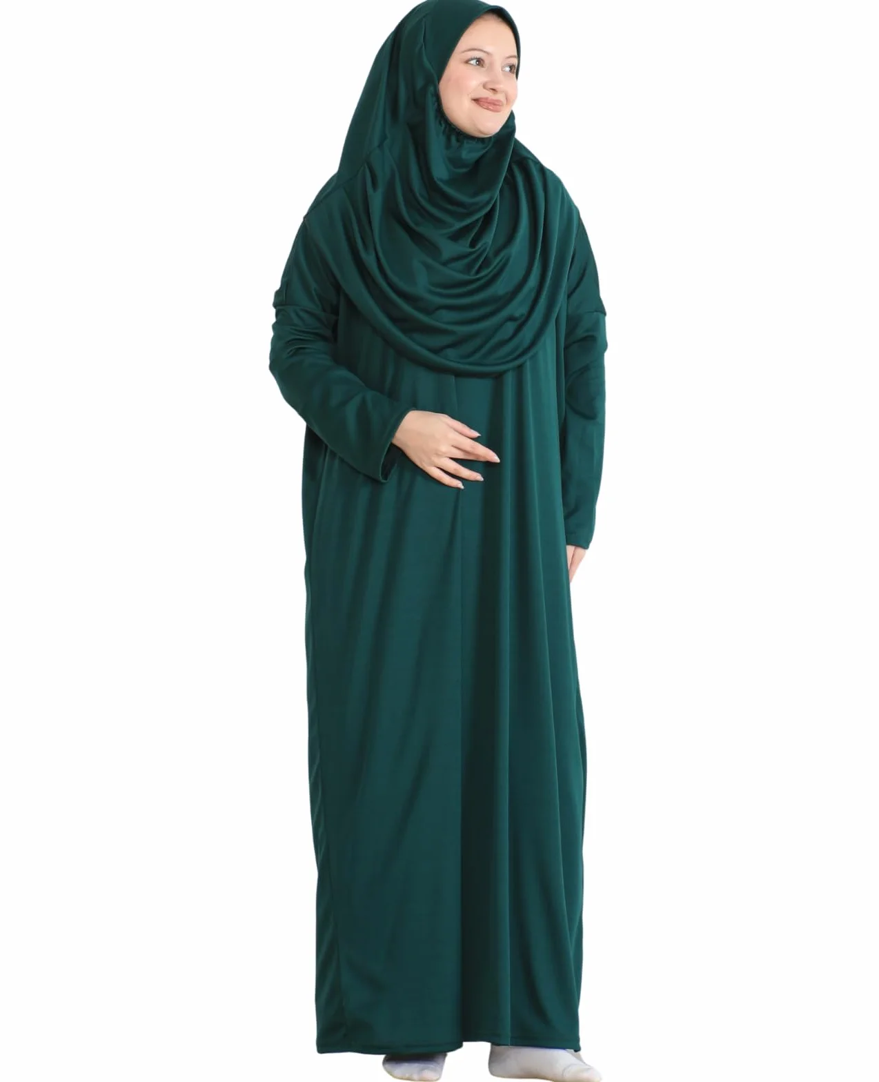Prien Muzułmańska sukienka dla kobiet z hidżabem, Abaya, zestaw ubrań do natychmiastowej modlitwy, odzież islamska, Dubai Kaftan Jilbab Burqa