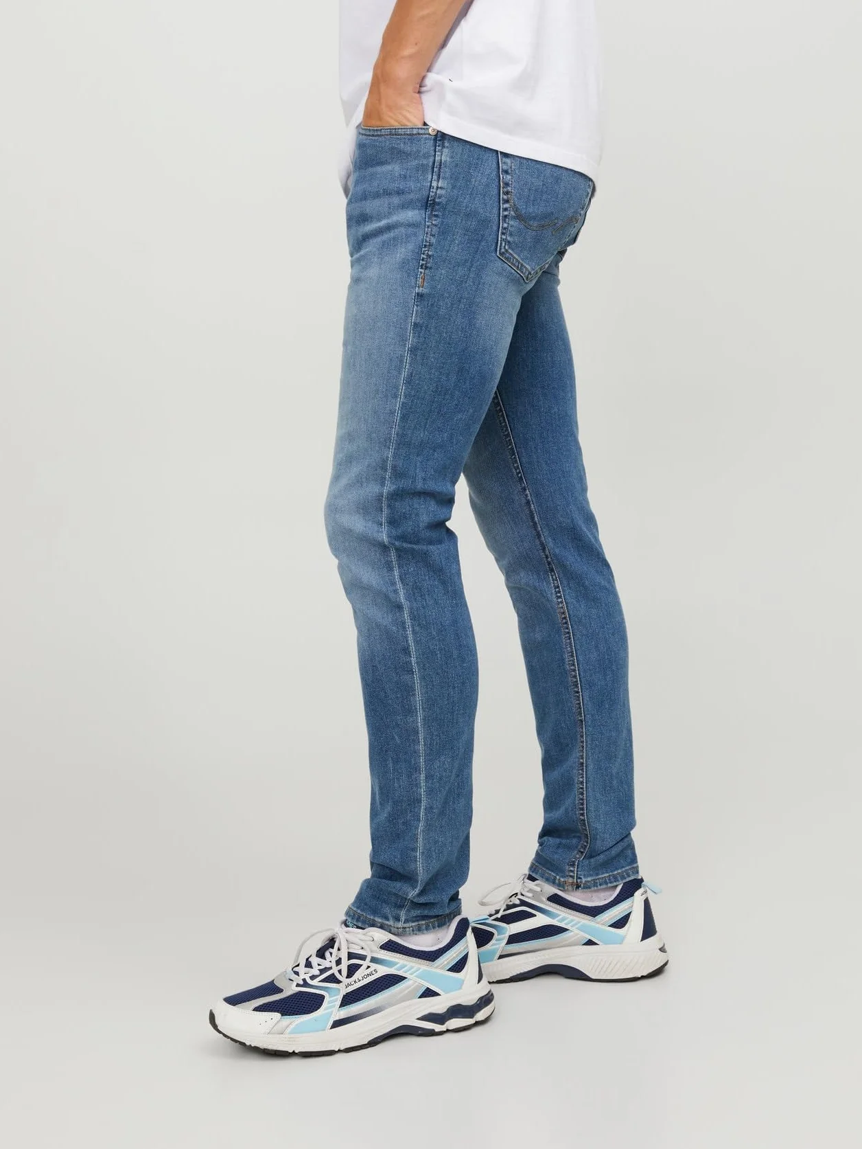 JACK & JONES Jjiglenn Jjoriginal Am 815 Noos - Jeansy Mężczyźni