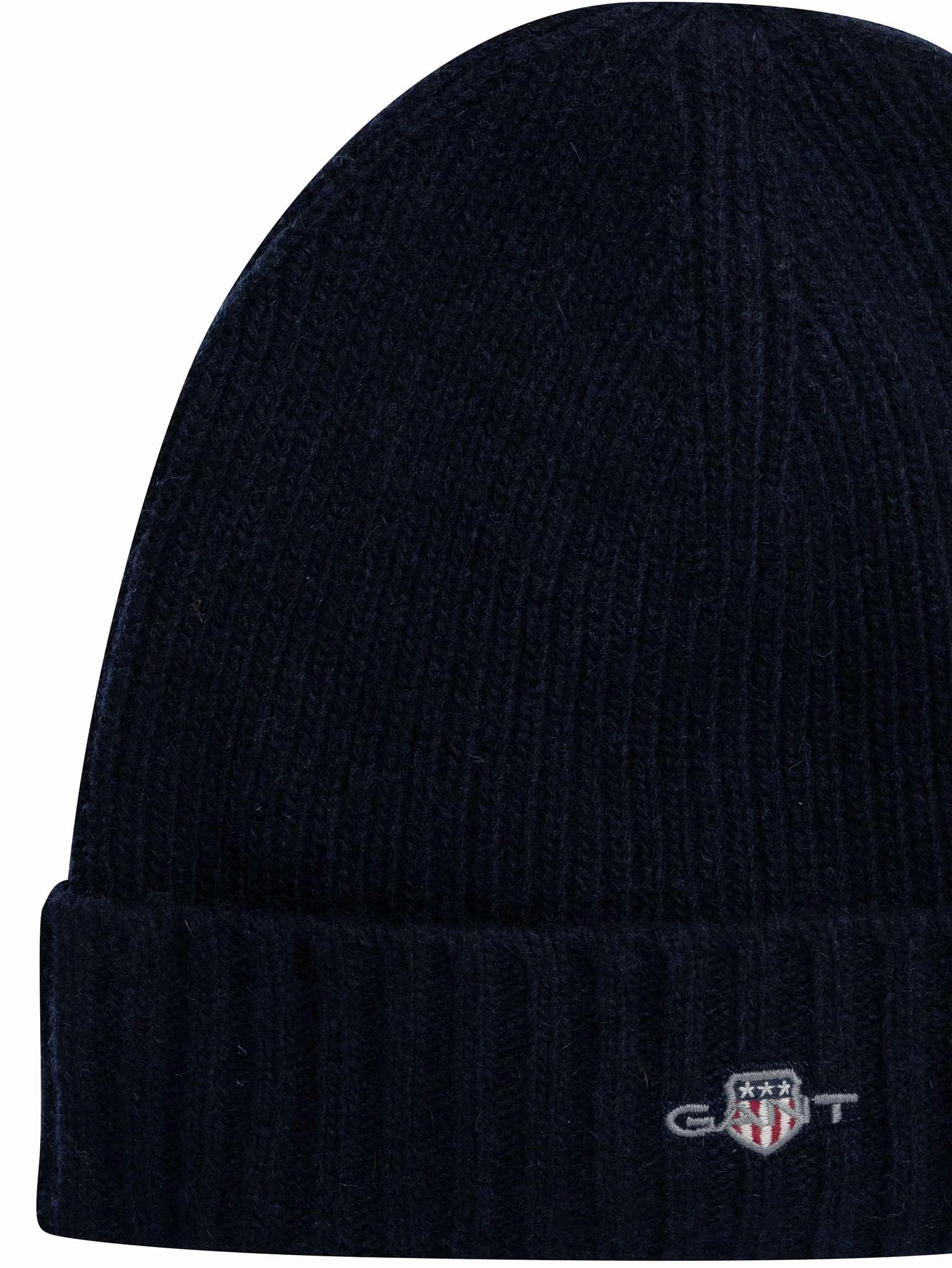GANT Czapka beanie, uniseks Shield Wool, morski, Rozmiar uniwersalny