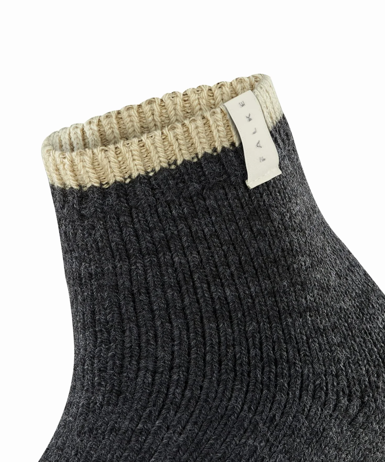 FALKE Kobiety Skarpety Cosy Plush W Sso Wełna Alpaki z wzorem 1 Para, Szary Anthracite Melange 3081, 35-38