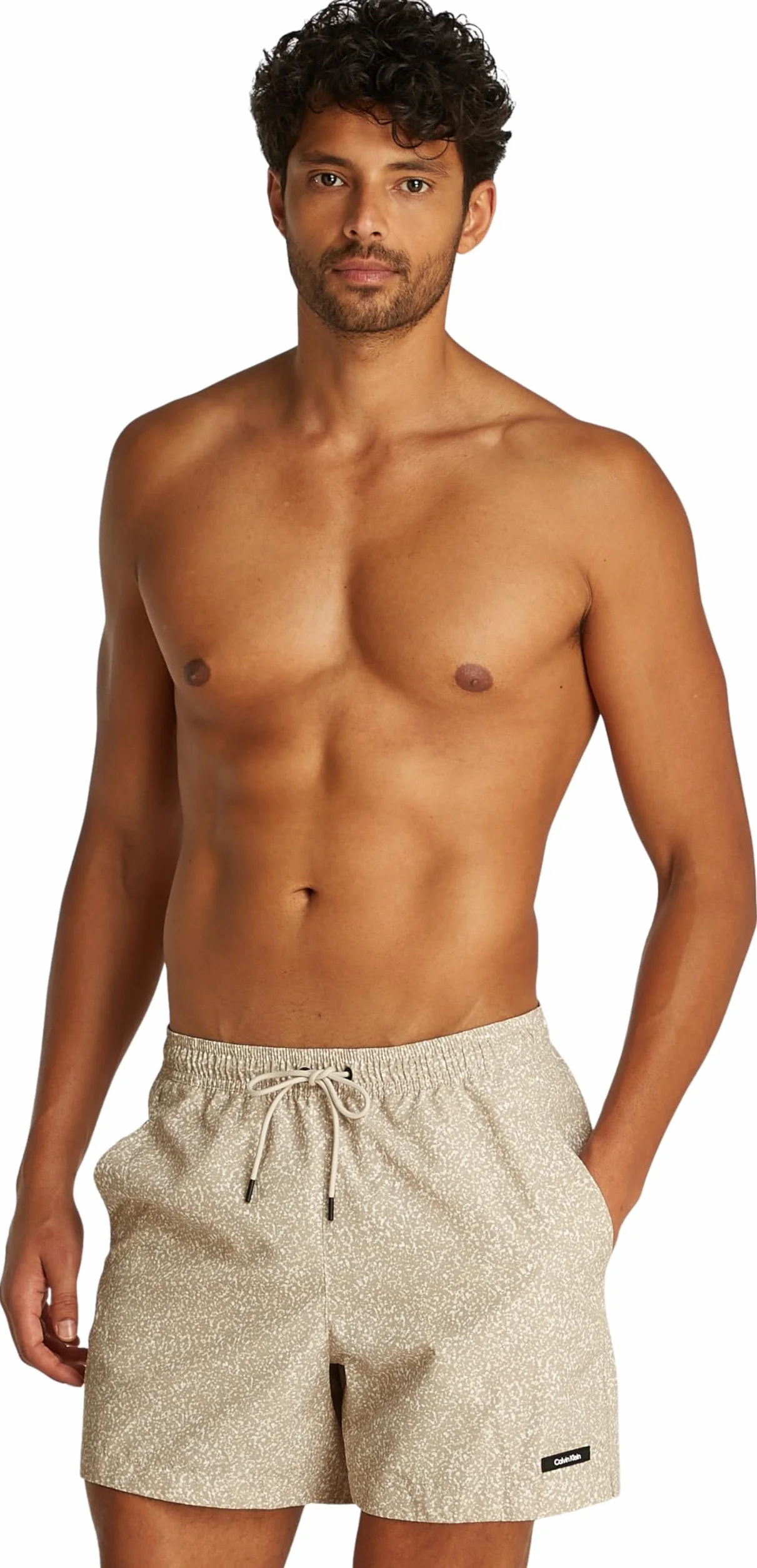 Calvin Klein Boardshorts Mężczyźni Medium Drawstring-print Km0km01120