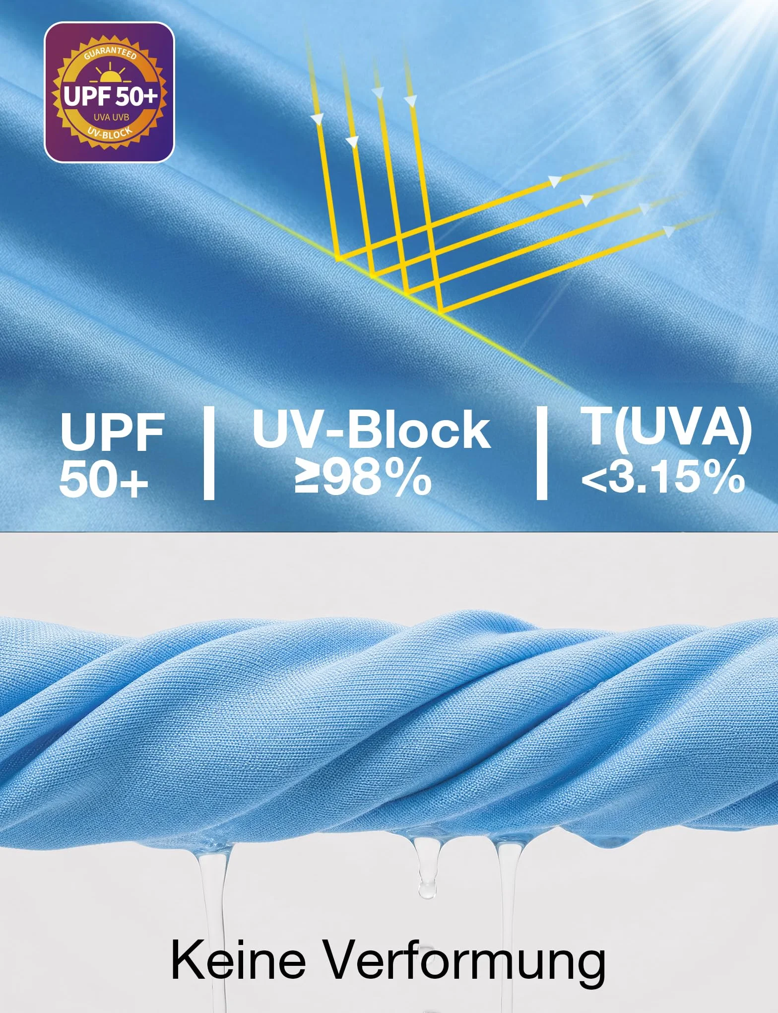ZENGVEE Rashguard męska koszulka chroniąca przed promieniowaniem UV UPF 50+, szybkoschnąca, lekka, oddychająca, ochrona przed słońcem, do surfowania, pływania, biegania, 3 sztuki w opakowaniu