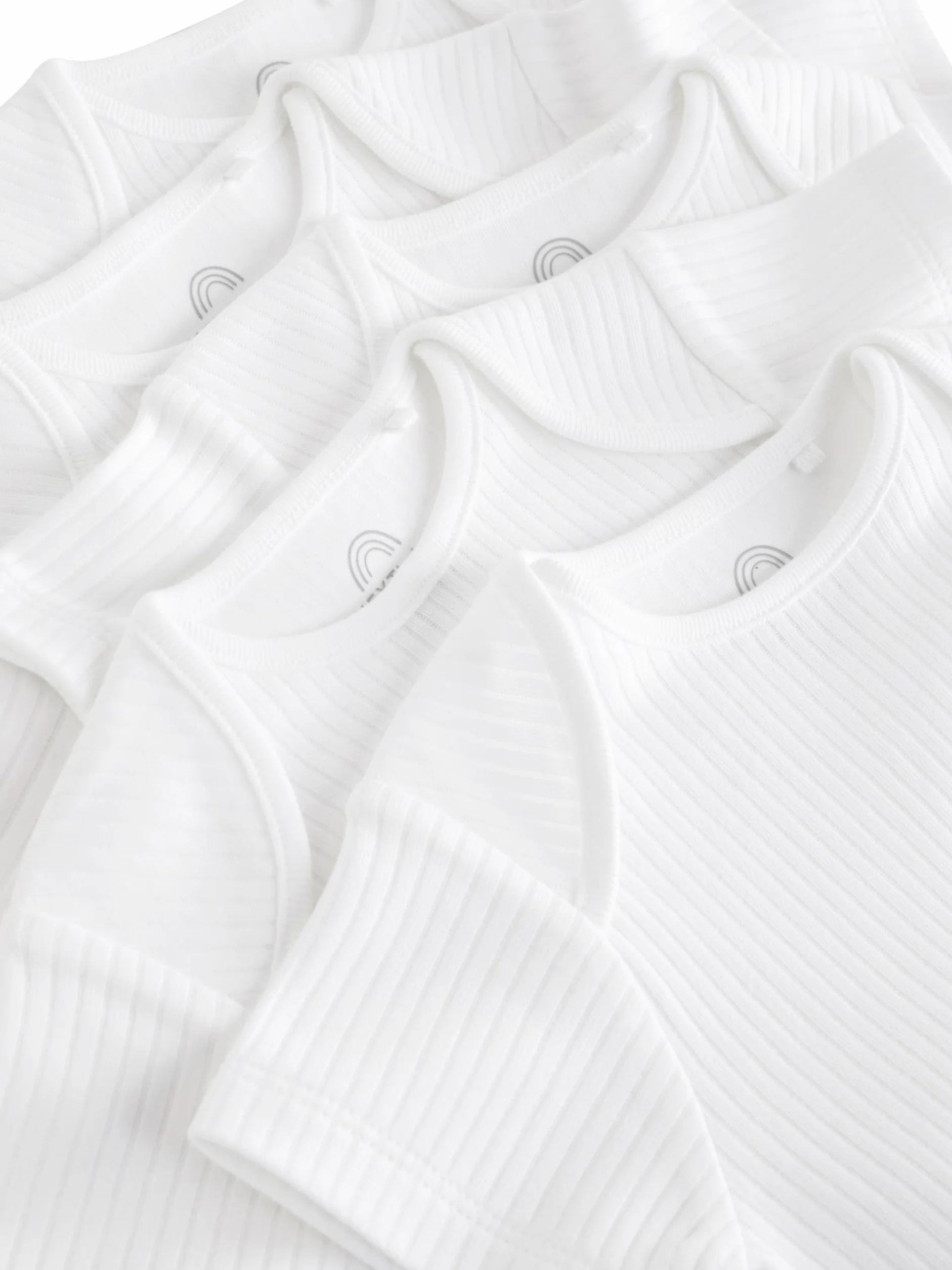 NEXT Noworodki unisex Zestaw 5 prążkowanych body niemowlęcych z krótkim rękawem