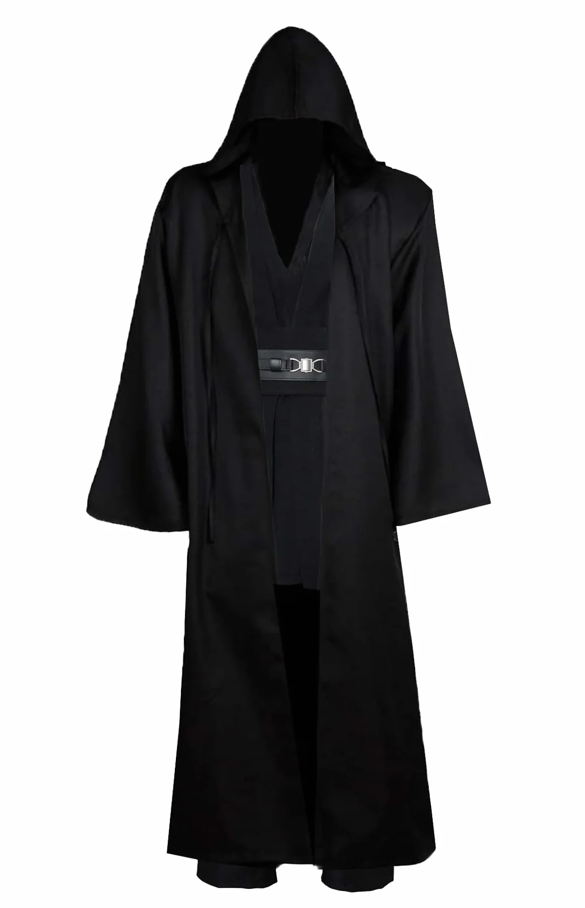 Kostium dla dorosłych tunika kostium rycerz płaszcz brązowy Jedi szlafrok z kapturem kamizelka koszula spodnie garnitur stroje na Halloween