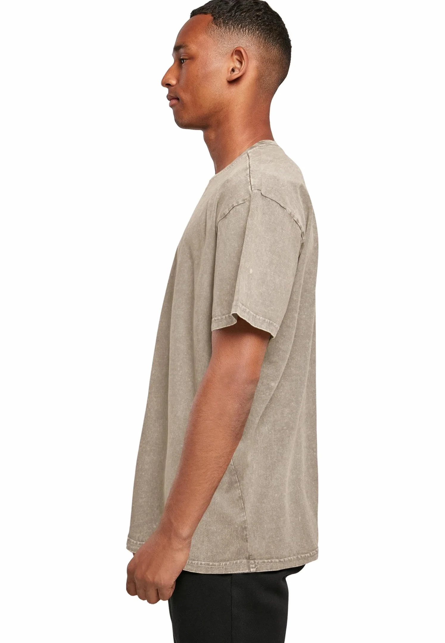 Merchcode Męski T-shirt 100% bawełna, ciemny khaki L, ciemnokhaki., L