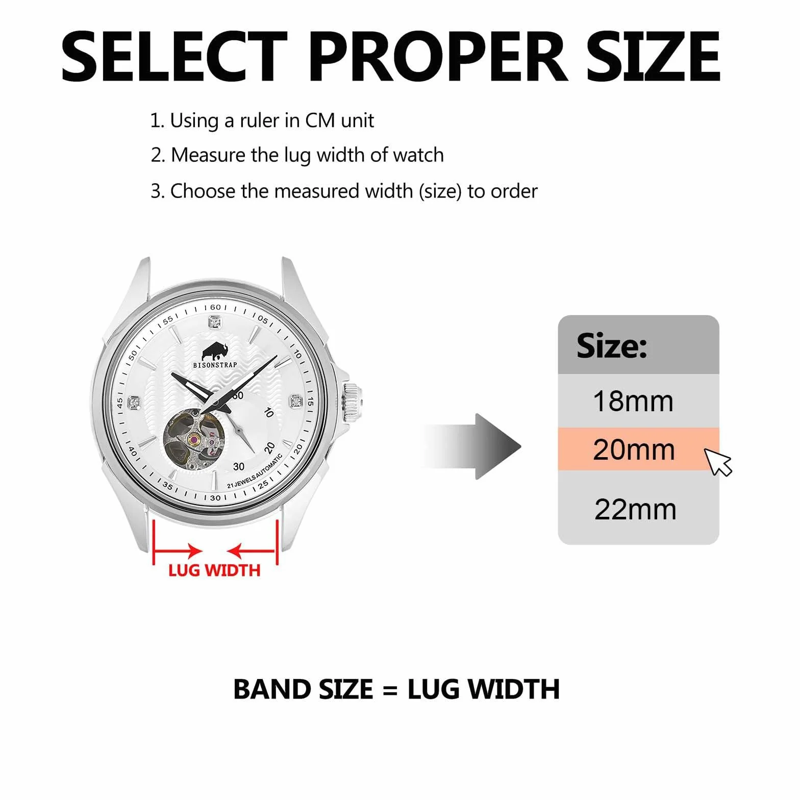 BISONSTRAP Nylonowe paski do zegarków dla mężczyzn, jednoczęściowe wojskowe paski do zegarków, 18 mm, 20 mm, 22 mm
