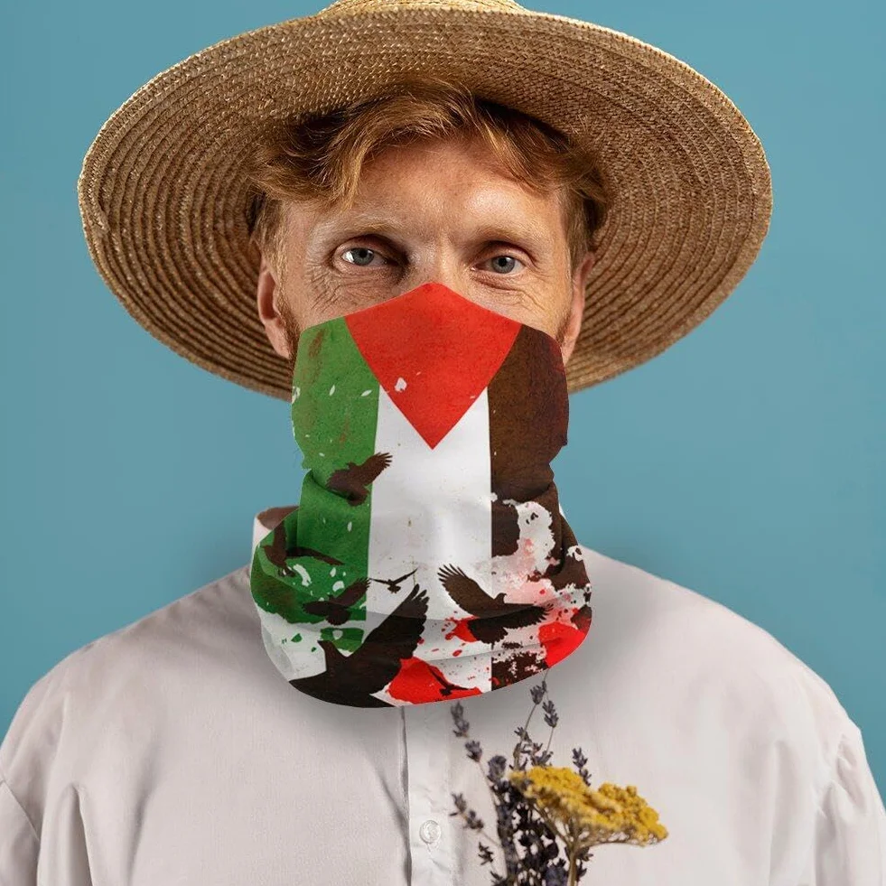 Flaga Palestyna Bandana Szyi Gieta Galon Giant Annaffunts