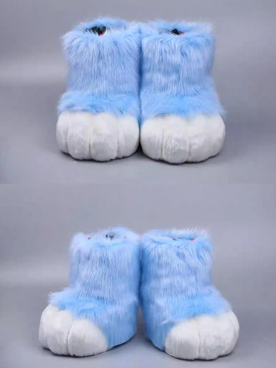Furry Fursuit Łapy Stopy Buty Slip-On Śliczne Cosplay dla komiksów Konwencje Anime Spotkania Halloween Imprezy kostiumowe