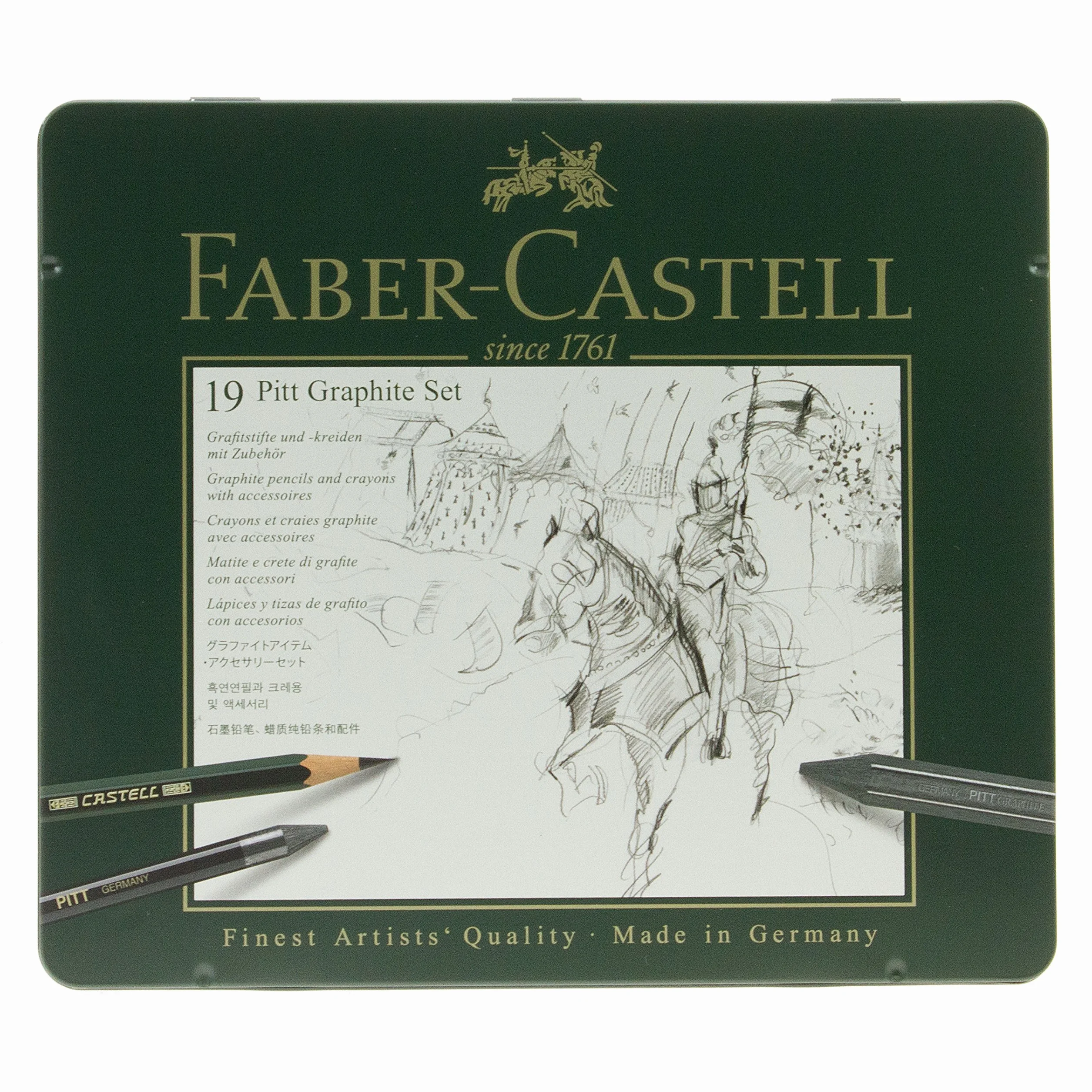 Faber-Castell Pitt ołówek grafitowy 19-częściowy zestaw