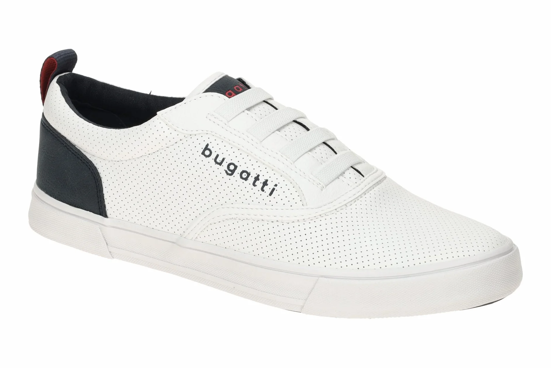 bugatti Mężczyźni Bequeme Schnürschuh Memory Foam Elegante Casual Easy Fit Sneaker Aus Austauschbaren EinlegesohlenMokasyny