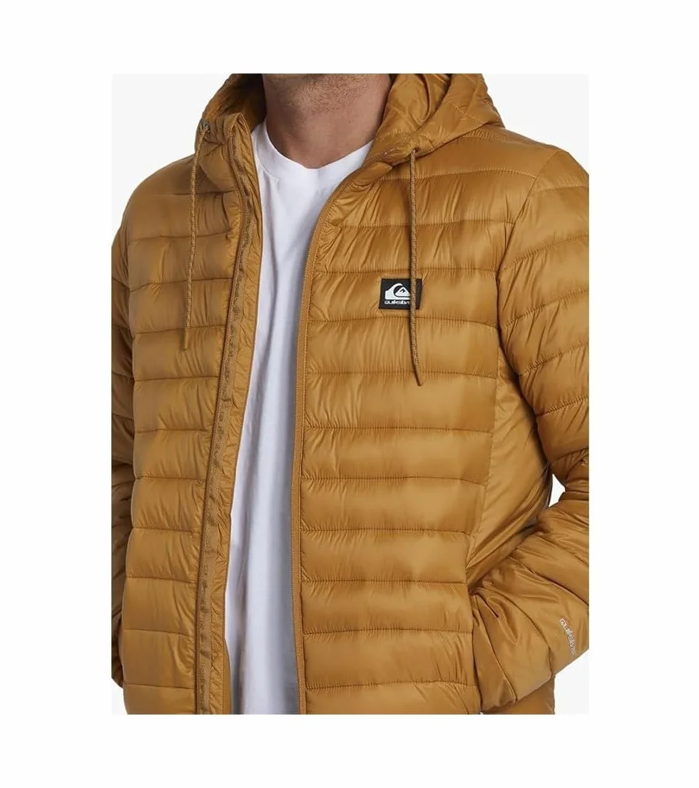 Quiksilver Męska kurtka scaly kaptur, br?zowy, M