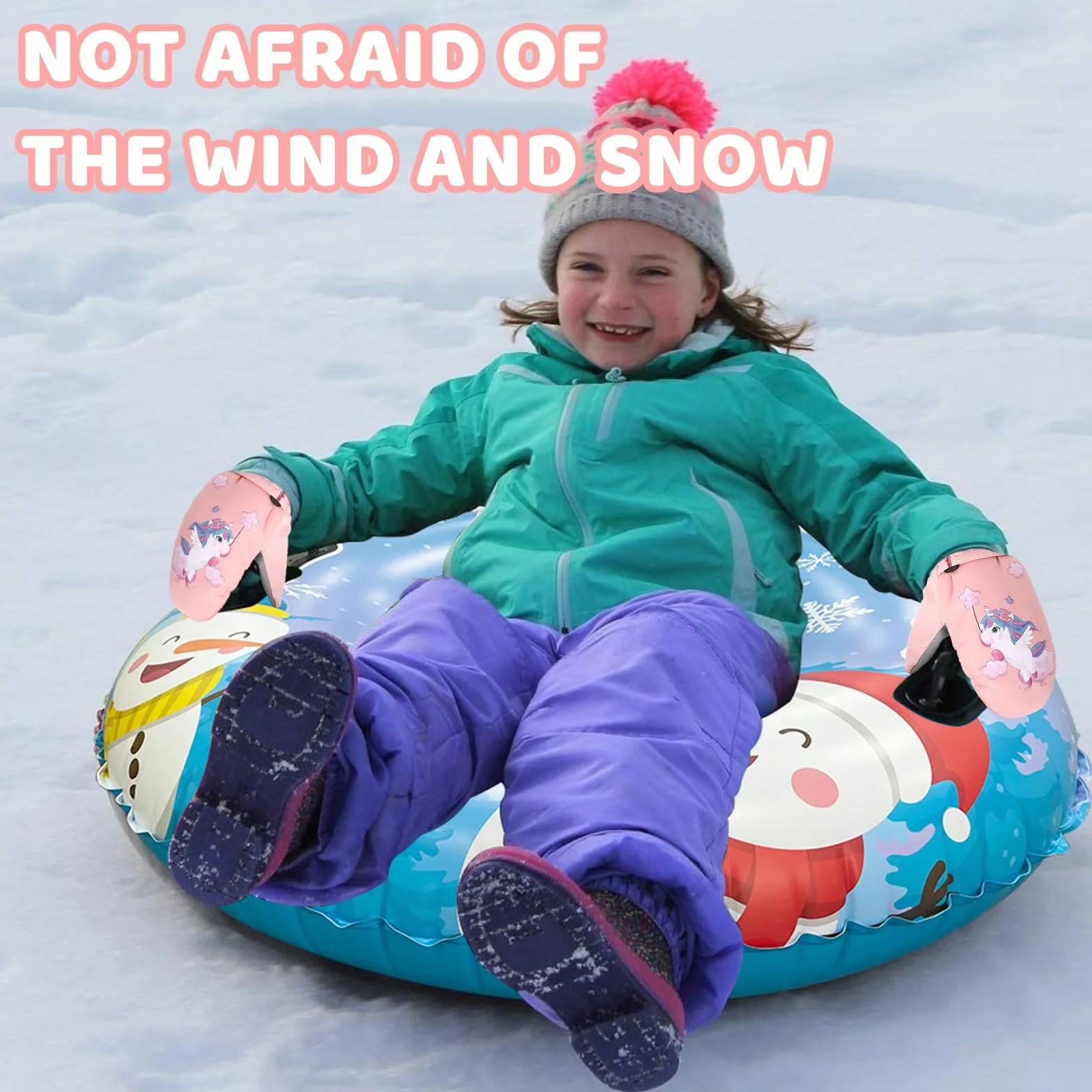 DKDDSSS Dziecięce rękawice narciarskie, zimowe rękawiczki narciarskie dla dzieci, dziecięce rękawice śnieżne, narciarstwo, jazda na rowerze, snowboarding, aktywności na świeżym powietrzu, 2-5 lat dla