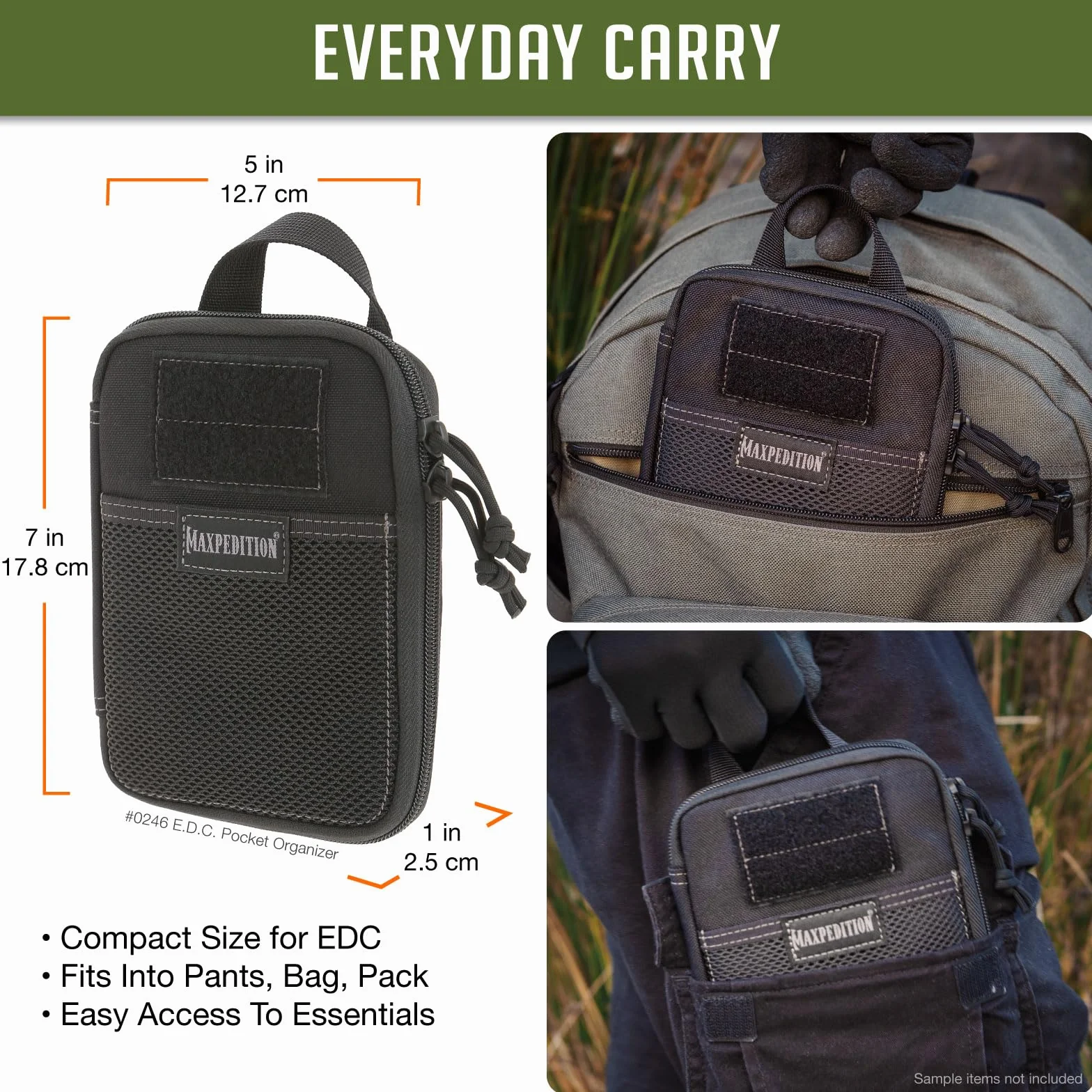 Maxpedition Organizer kieszonkowy E.D.C. (czarny)