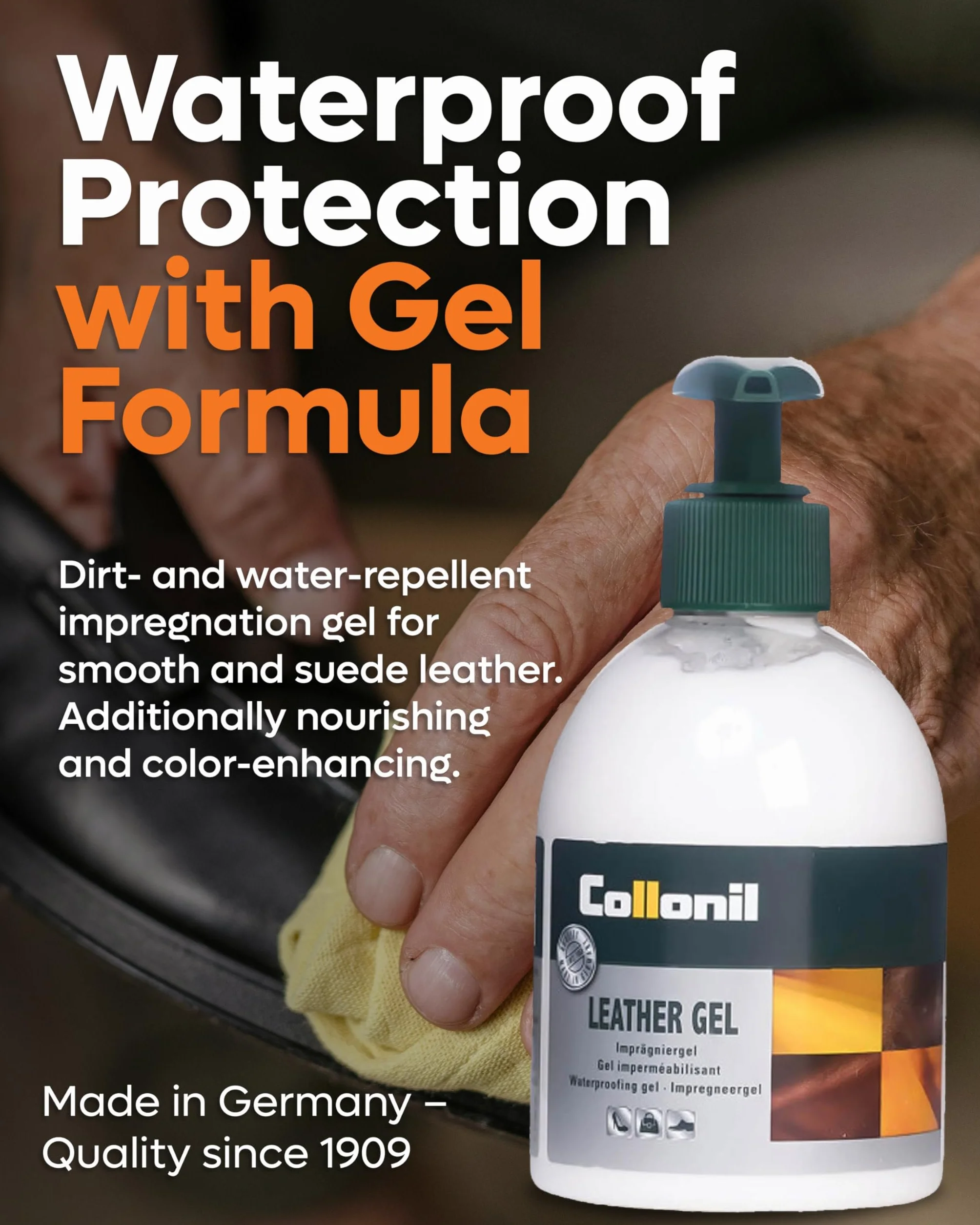 Collonil Leather Gel - Wielokolorowy (Bezkolorowy), 200 ml