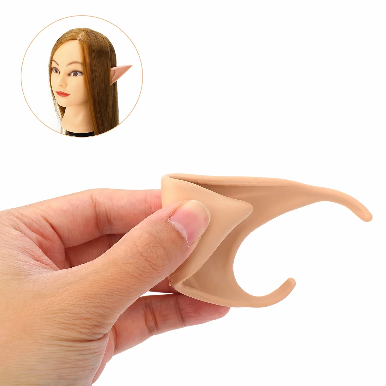 ASTER Wróżka wróżka Pixie uszy elfa duch uszy elfa kostium bal cosplay impreza przebranie cosplay maskarada akcesoria na Halloween Boże Narodzenie przyjęcie elfie uszy wampira