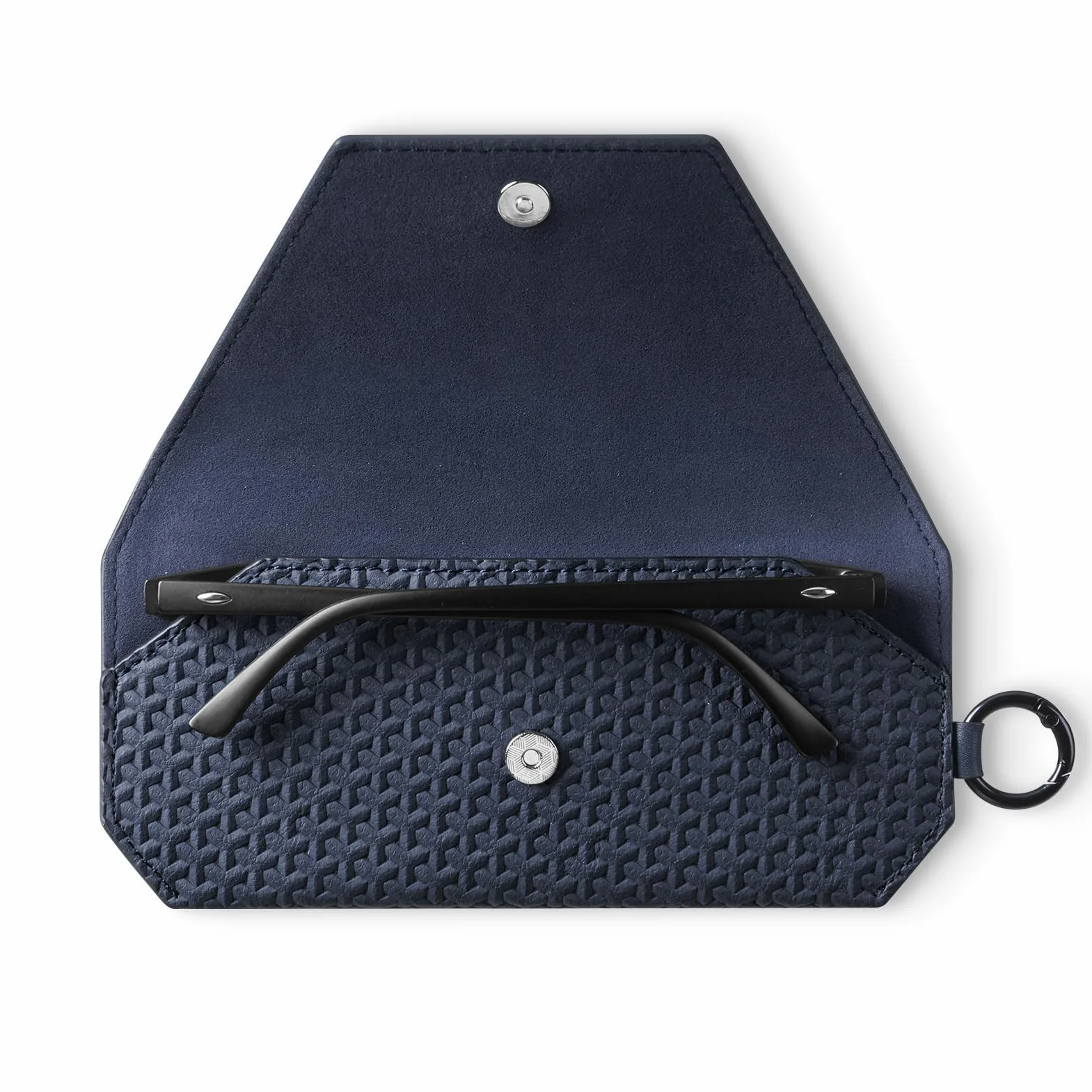 VULKIT Skórzane miękkie etui na okulary, przenośne etui na okulary dla kobiet i mężczyzn, smukłe etui na okulary przeciwsłoneczne, etui na okulary unisex, pasuje do większości standardowych okularów i