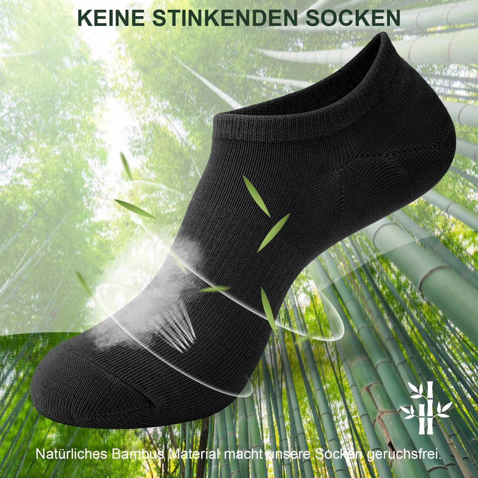 Niofind Skarpety do sneakersów, damskie, męskie, bambusowe antypoślizgowe krótkie skarpety z silikonu uniseks niewidoczne stopki