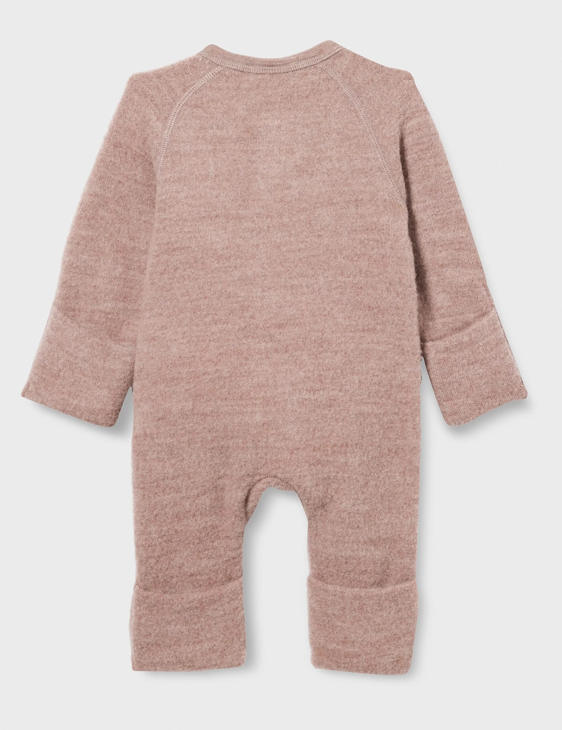 Bestseller A/S NBFWMINO Wool BRU LS Suit XXIII Jumpsuit, Antler, 80, Antler, 80 cm