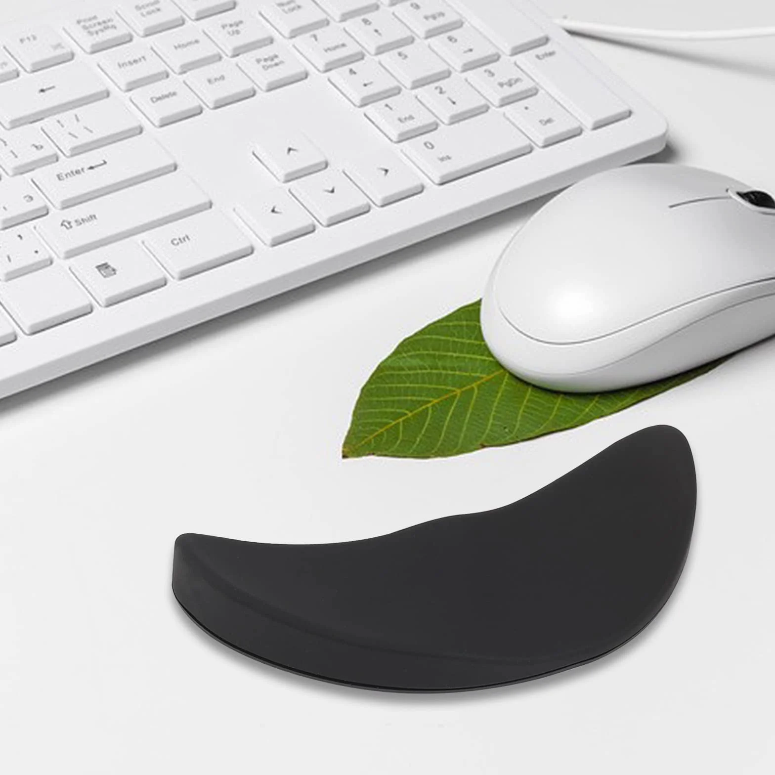Sliverdew Wrist Rest podkładka pod mysz, ergonomiczna podkładka pod nadgarstek, przesuwana podkładka pod nadgarstek, do pracy biurowej, gier, kodowania