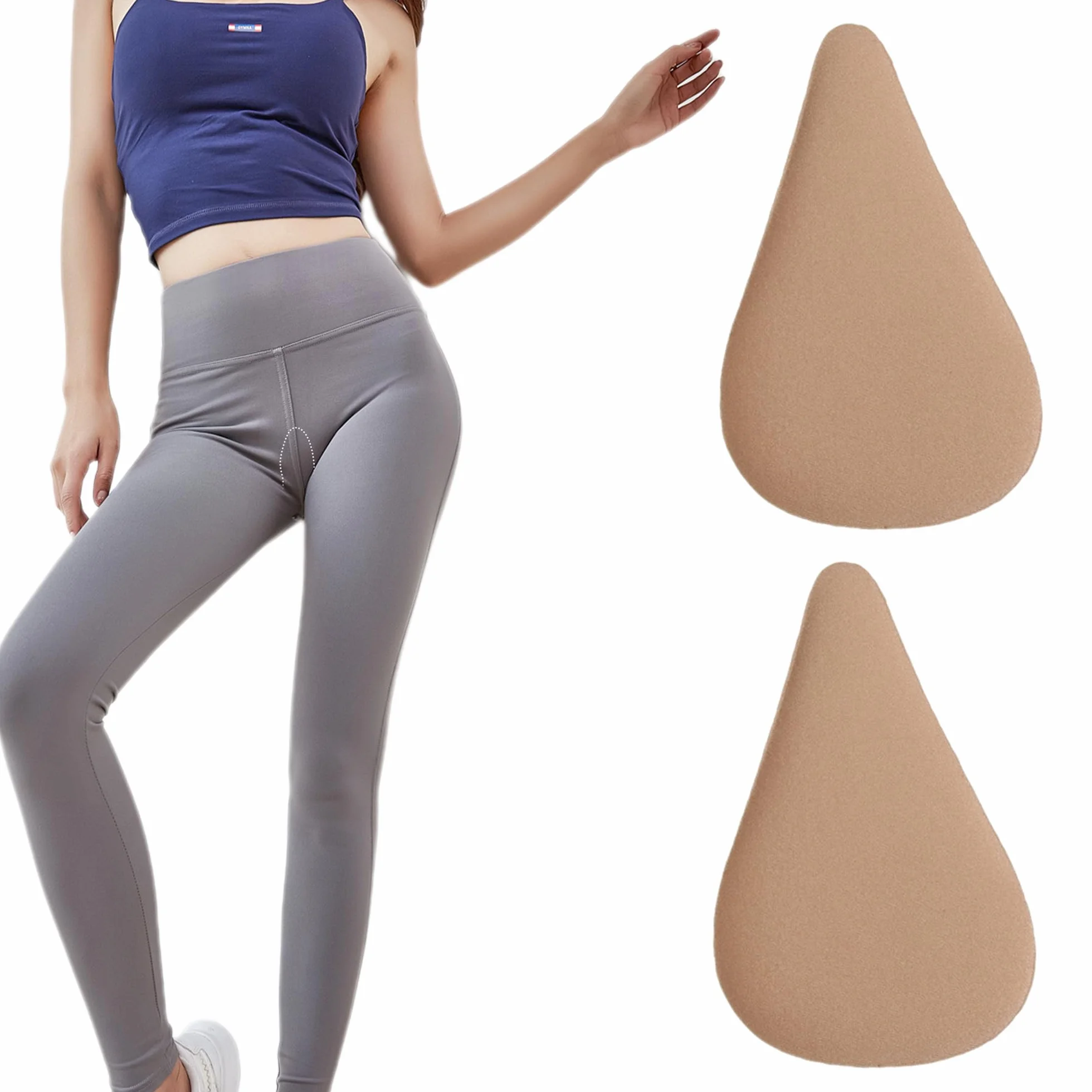 Cameltoe wkładka Slip Slip Concealer Samoprzylepna silikonowa ochrona, niewidoczna, wielokrotnego użytku, do kostiumu kąpielowego, rajstop, spodni do jogi, bikini