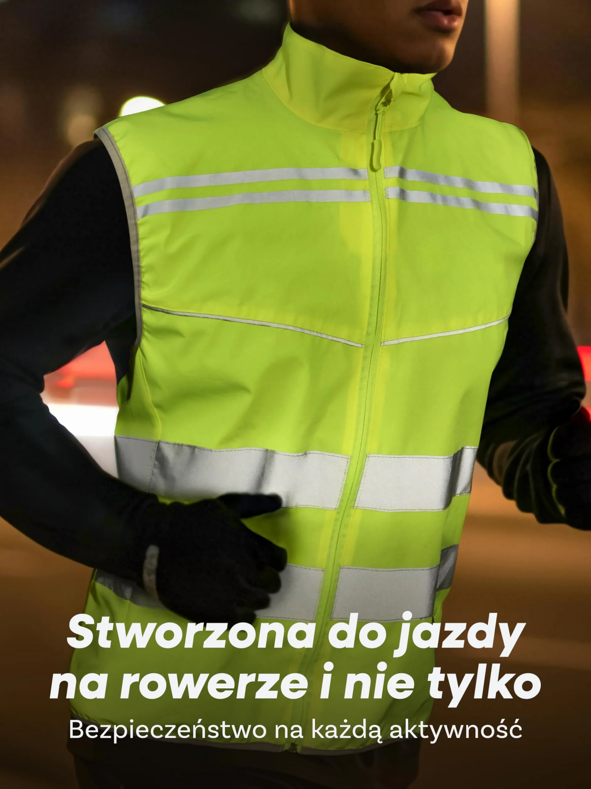Prowiste Kamizelka Rowerowa Męska & Damska – Wysoka Widoczność w Neonowym Żółtym z Paskami Odblaskowymi – Oddychająca (Mesh) – Z Tylną Kieszenią