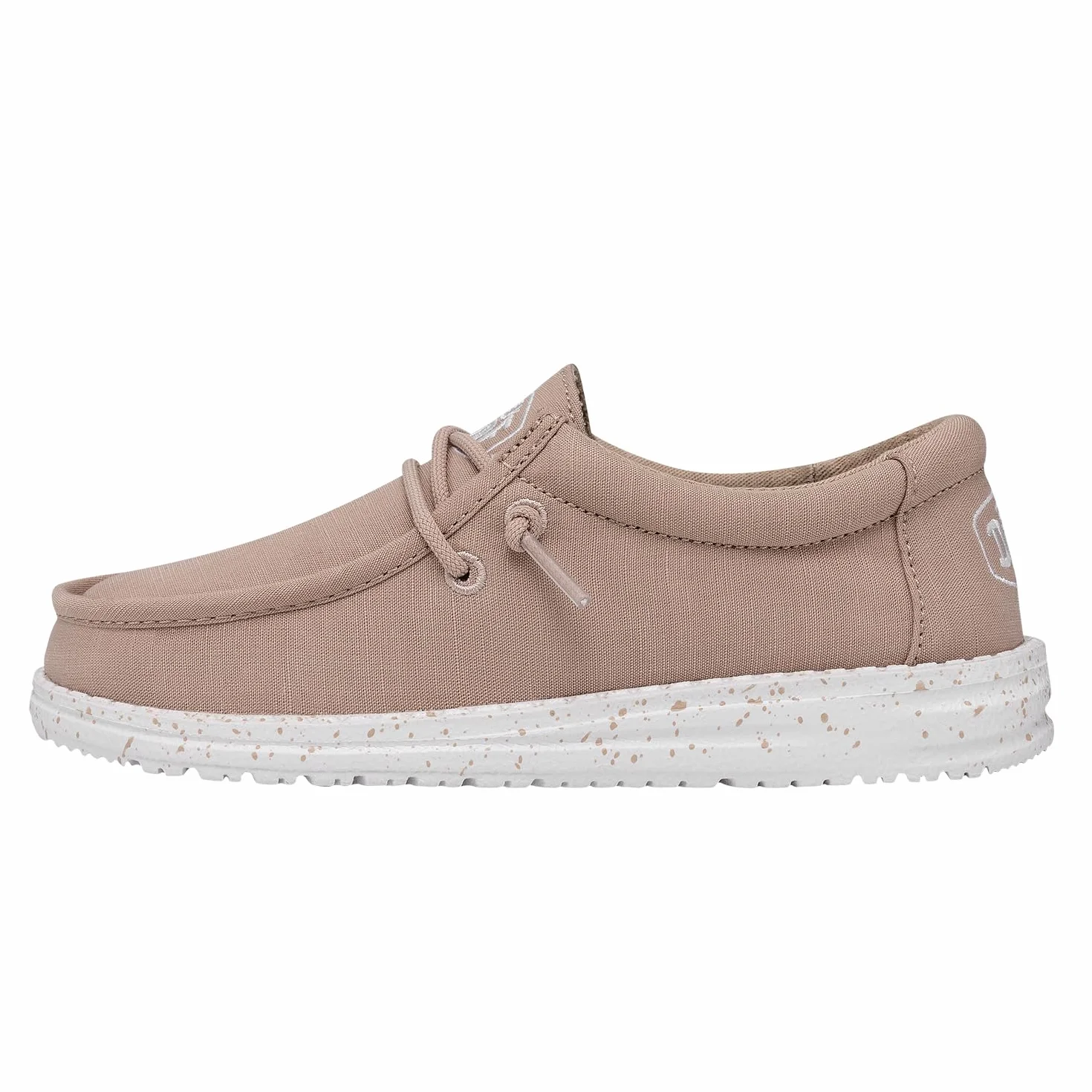Hey Dude Wally Youth Slub Canvas Moccasin, Tan, 31 EU, Tan, 31 EU