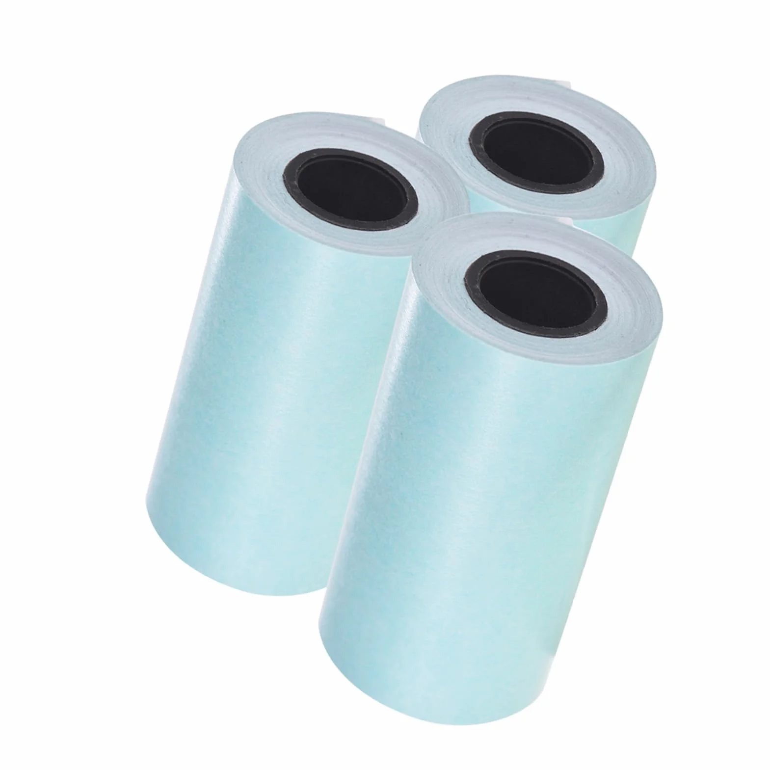 Bisofice Rolka papieru samoprzylepnego do druku, papier termiczny, z naklejką, 57 x 30 mm, do drukarki termicznej A6, do mini drukarki fotograficznej PAPERANG P1 / P2, 3 rolki