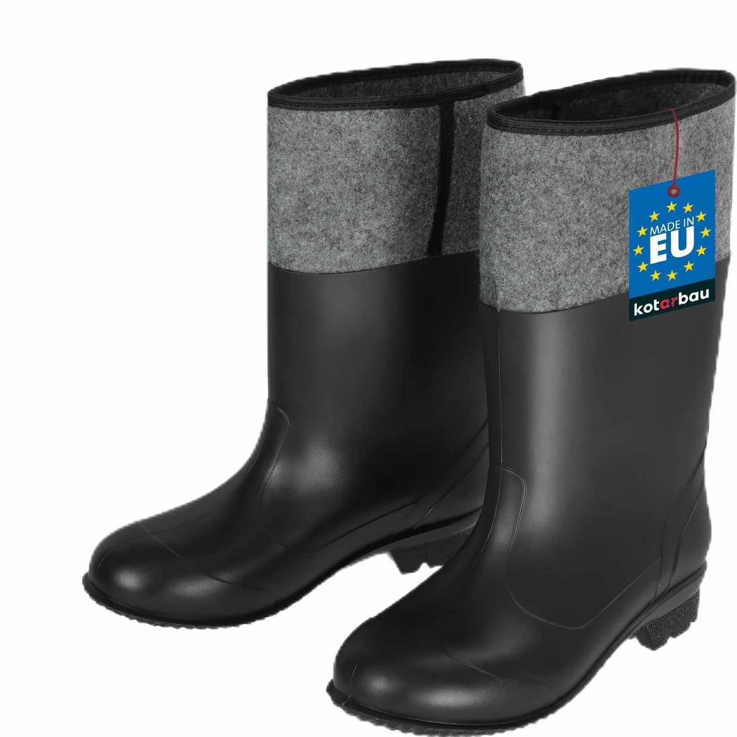 KOTARBAU Kalosze filcowe, uniseks, buty robocze, kalosze robocze, wodoodporne, zimowe