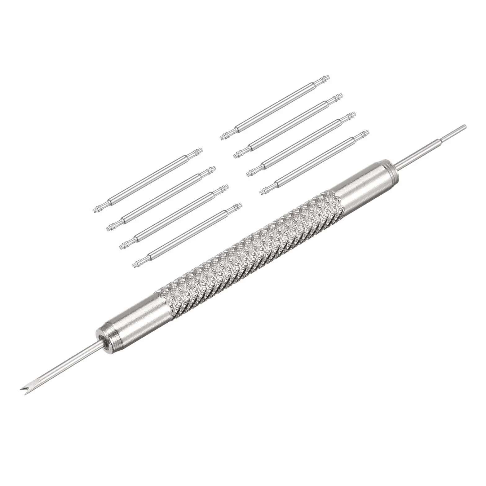 QUARKZMAN Zestaw 20 mm Spring Bar Watch Pins zestaw zapasowy, średnica 1,5 mm, 8 sztuk, z narzędziem do usuwania paska