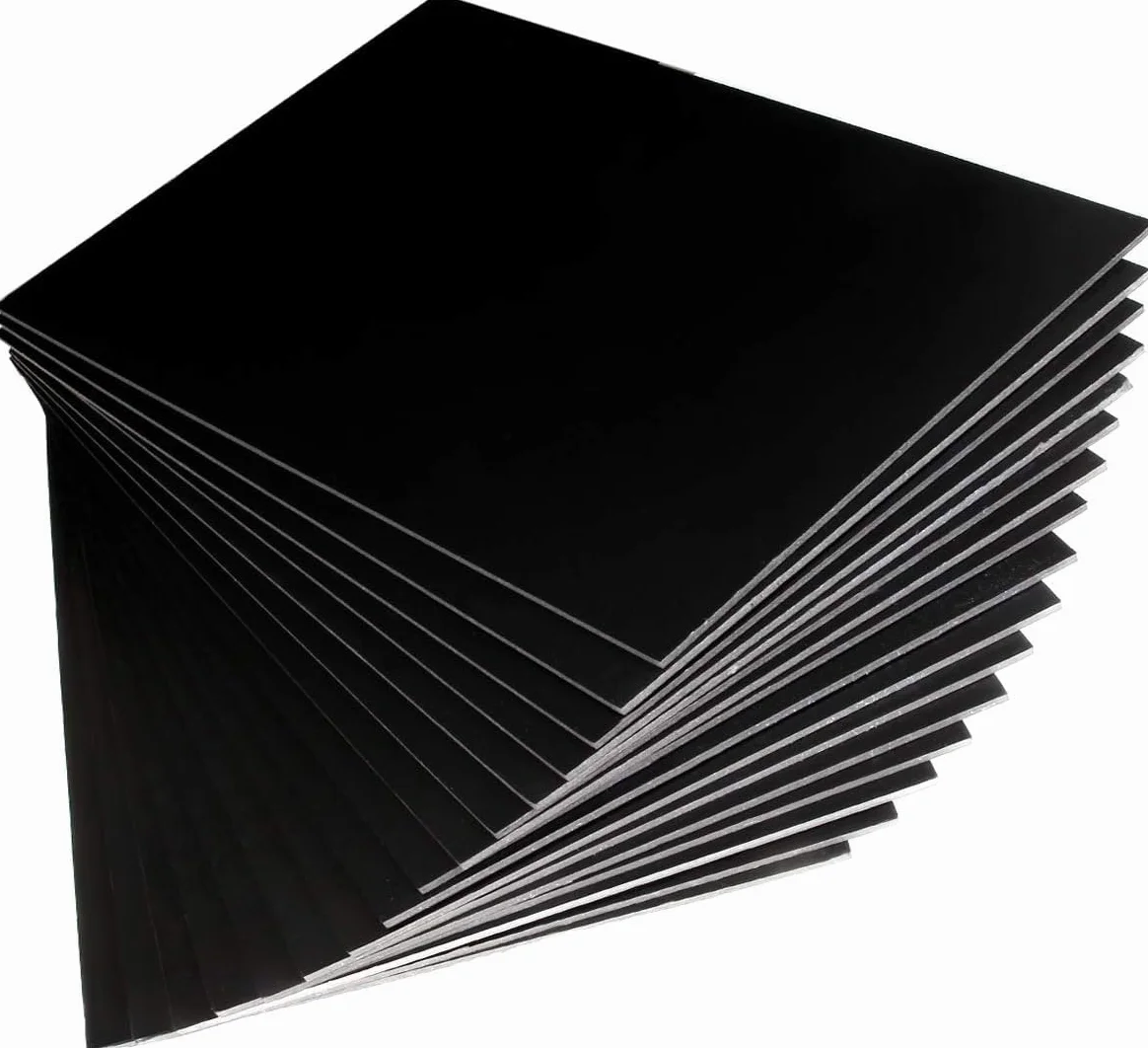 16 sztuk płyt piankowych A3, czarne, 420 x 297 x 5 mm, czarne płyty piankowe A3, płyty piankowe, płyta rdzeniowa z pianki polistyrenowej, do reklamy, prezentacji, projektów rzemieślniczych i