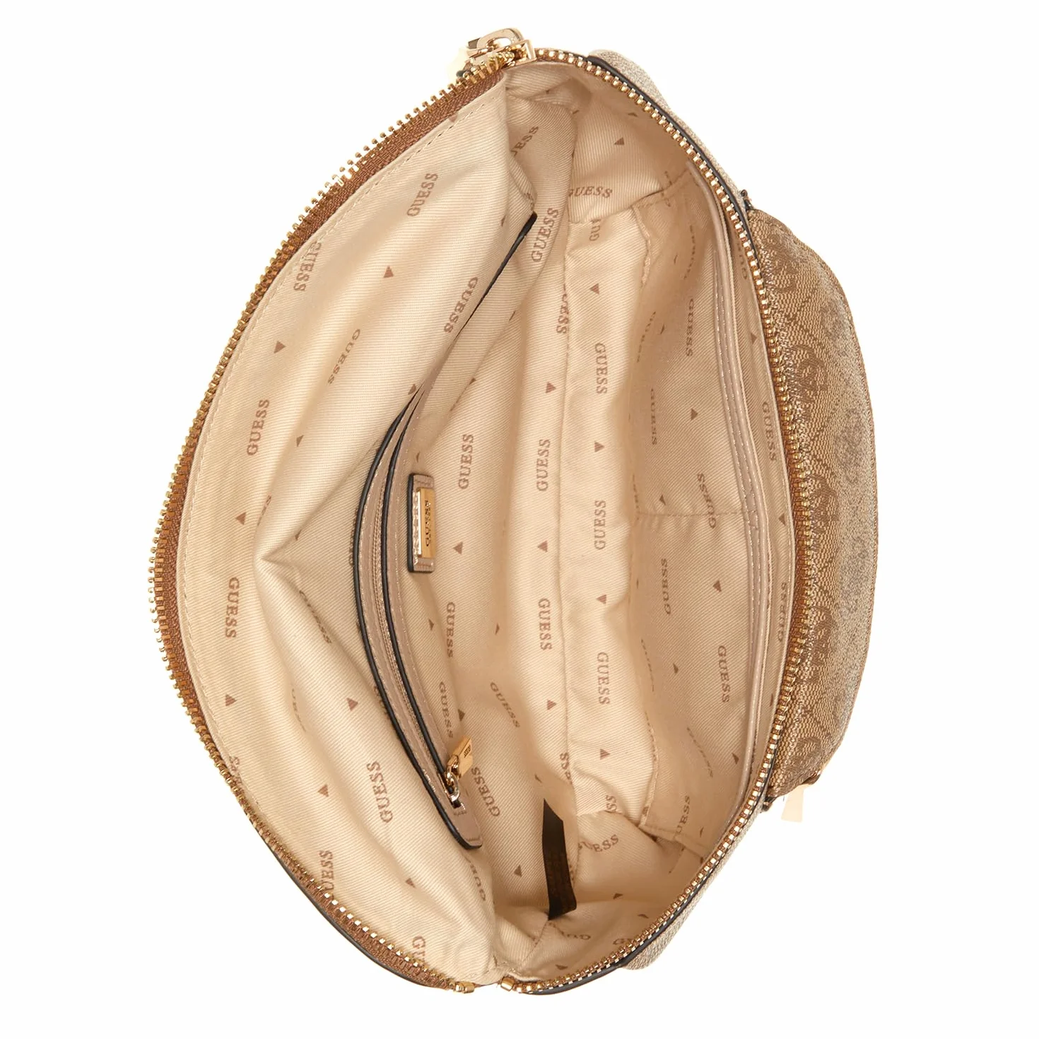 GUESS Damska torba na pasek Manhattan, chusta, nerka, Logo Latte, One Size, Torba na pasek Manhattan