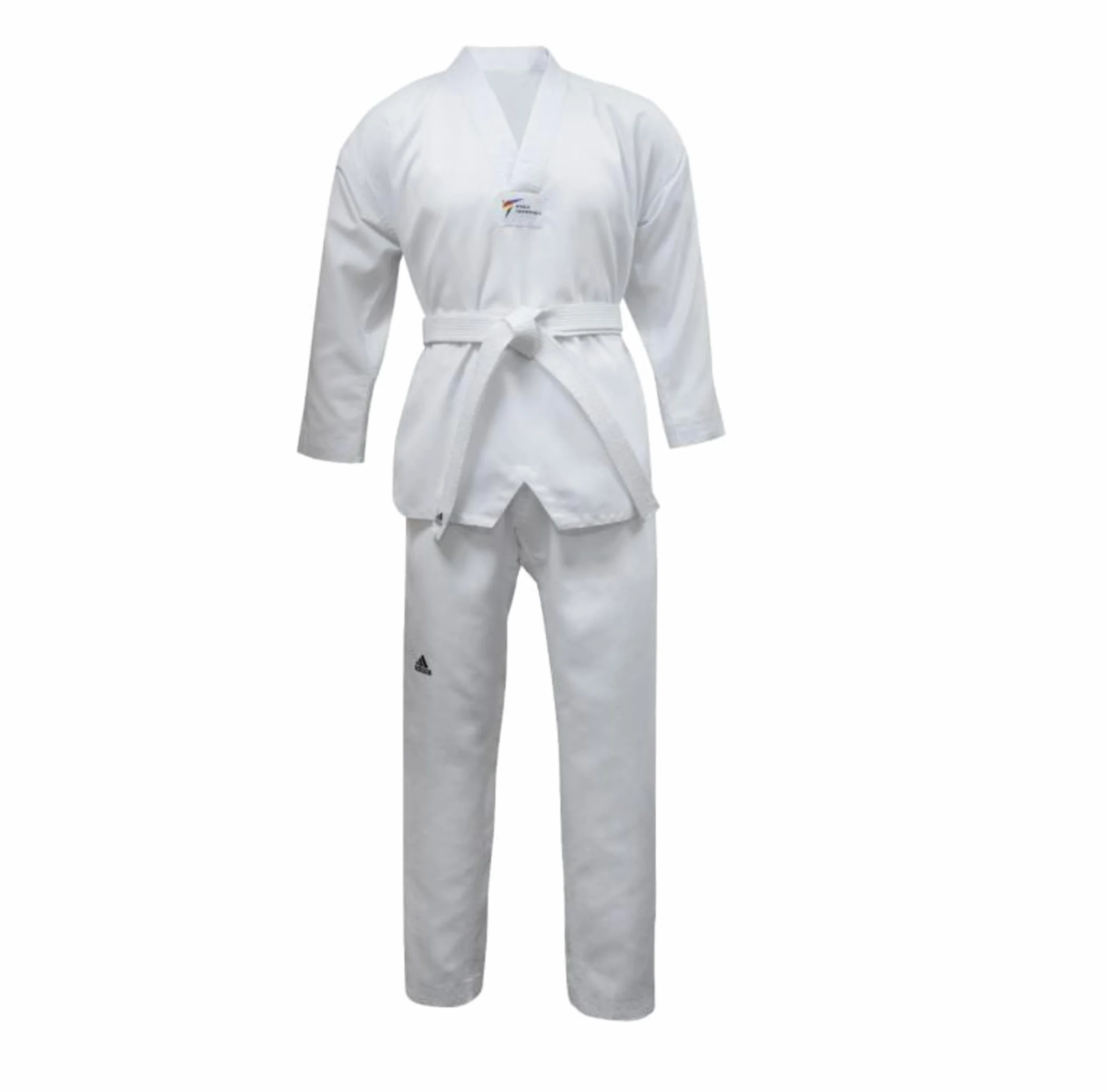adidas Dla dzieci/dorosłych WT Taekwondo student Dobok bez pasków Sztuki walki WTF dzieci mundurek