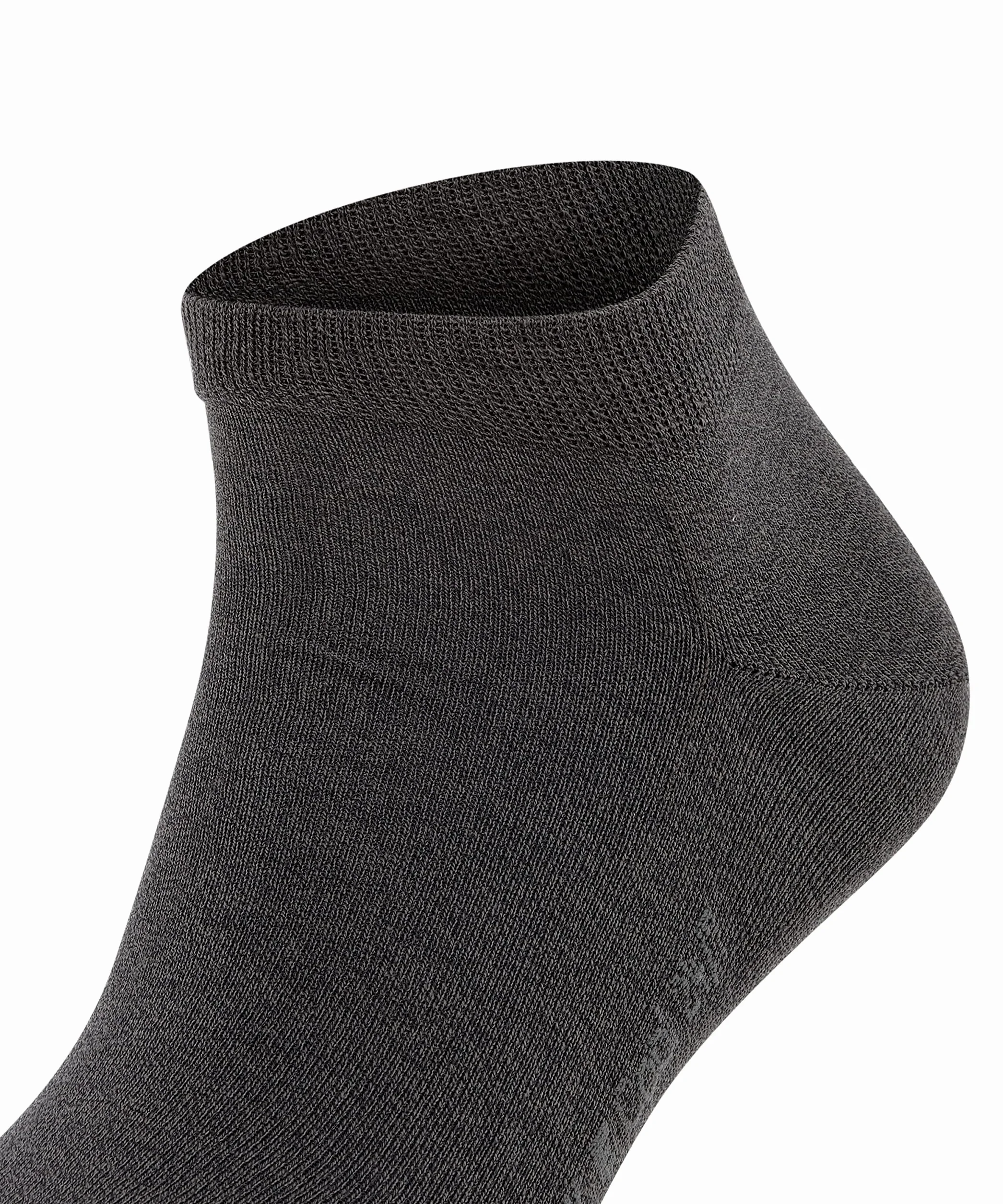 FALKE Mężczyźni Skarpety do trampek Cool 24/7 M Sn Bawełna krótkie jednokolorowe 1 Para, Szary Anthracite Melange 3080, 43-44