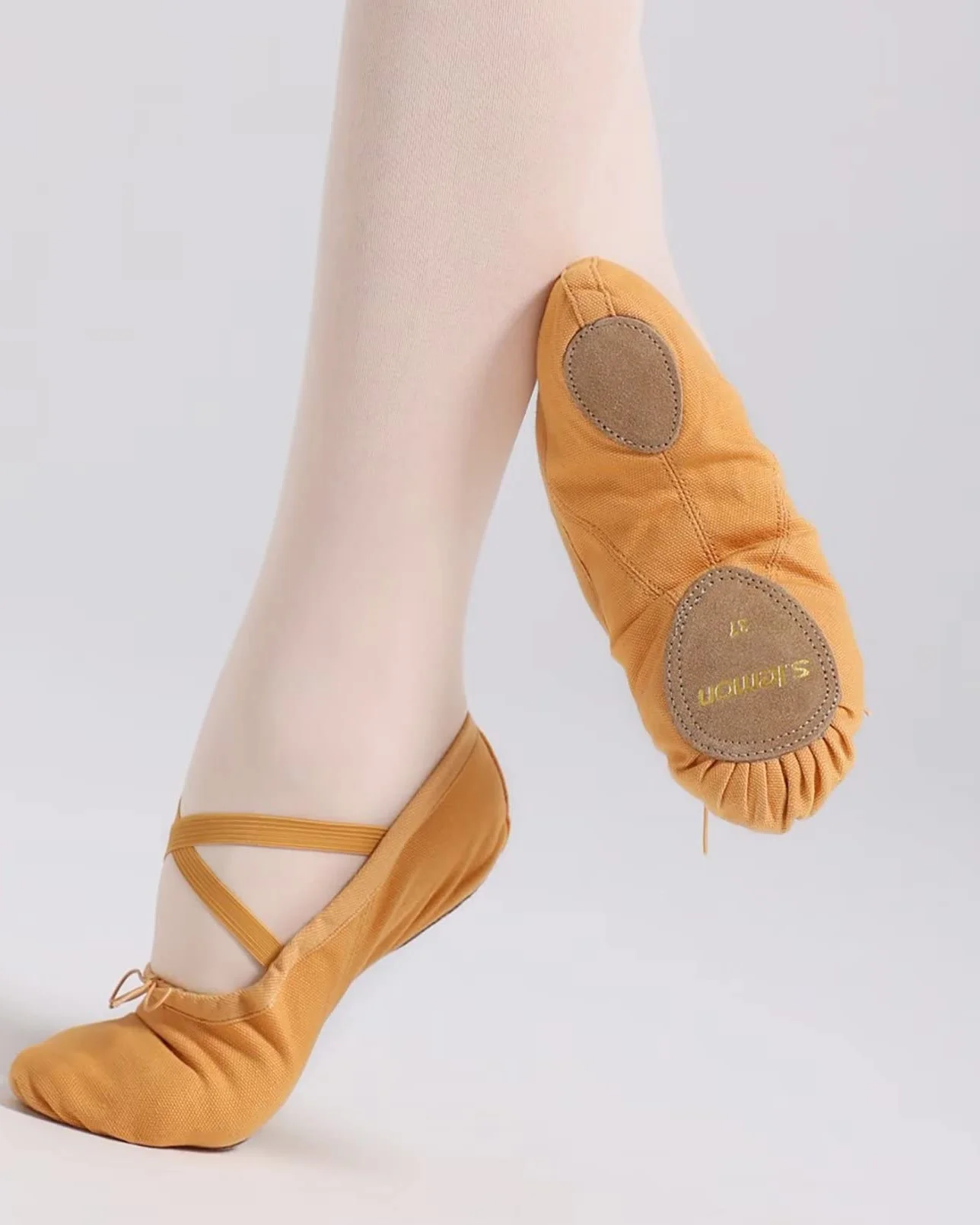 Dwuwarstwowe Baletki Buty do Tańca dla Dziewczynek Dzieci Dorośli