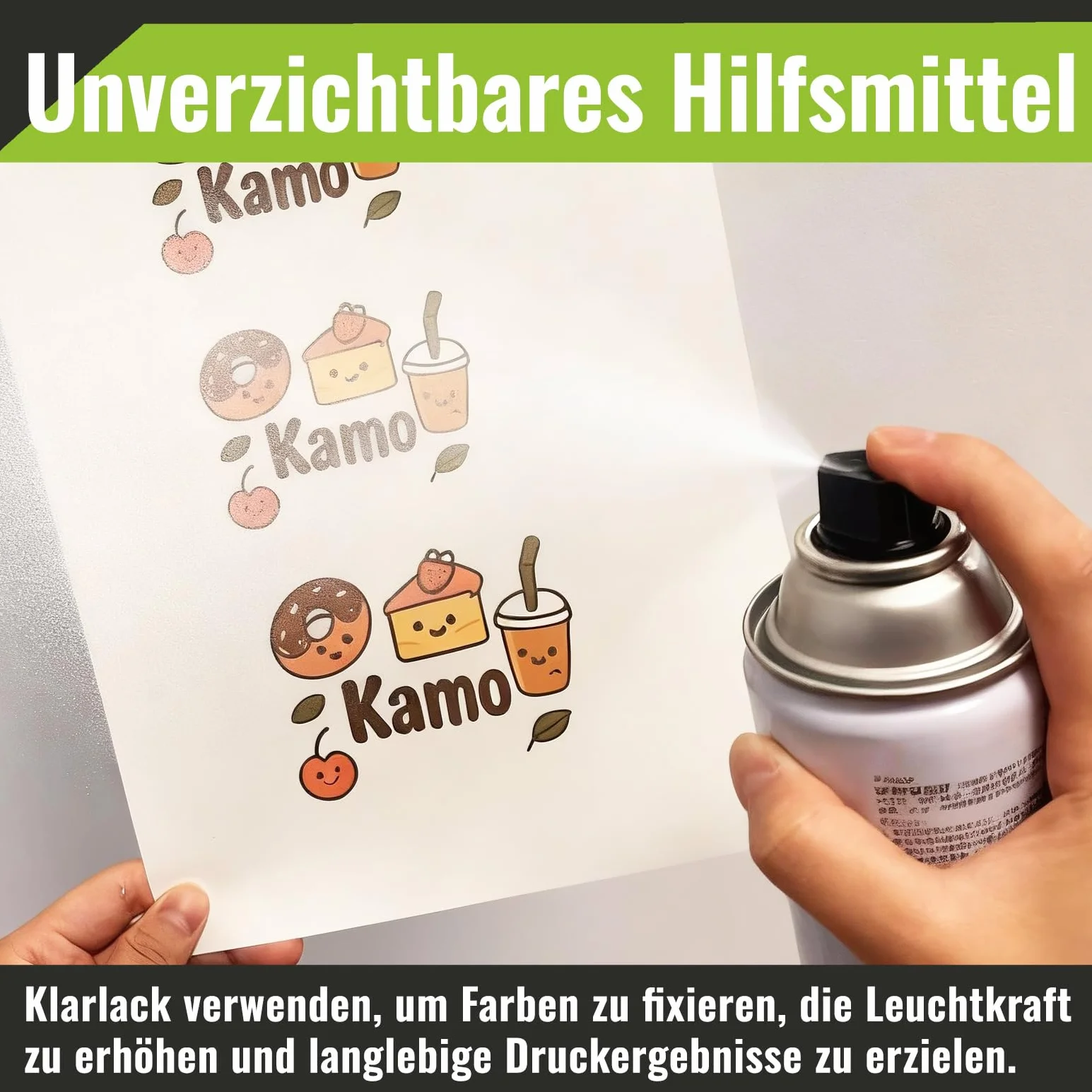 Kamo Przezroczysta folia do druku atramentowego A4 – 20 arkuszy folii dekoracyjnej do ceramiki, szkła, kubków, świec, tworzywa sztucznego i modelarstwa, projektów "zrób to sam"