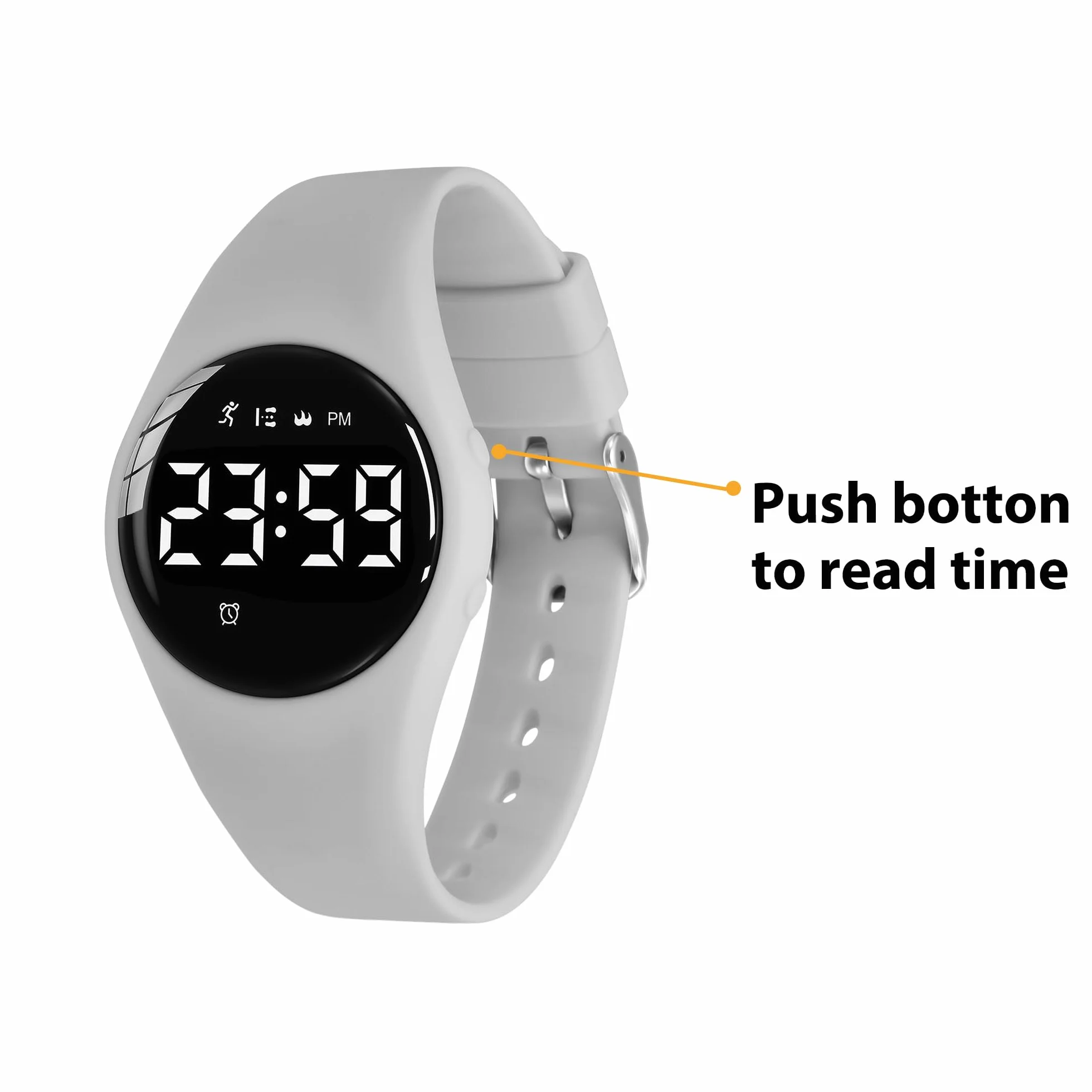 aswan watch Zegarek cyfrowy dla dzieci, dziewcząt, chłopców, z krokomierzem, budzikiem, stoperem, światłem, datownikiem, sportowy zegarek na rękę bez aplikacji i telefonu komórkowego z silikonowym