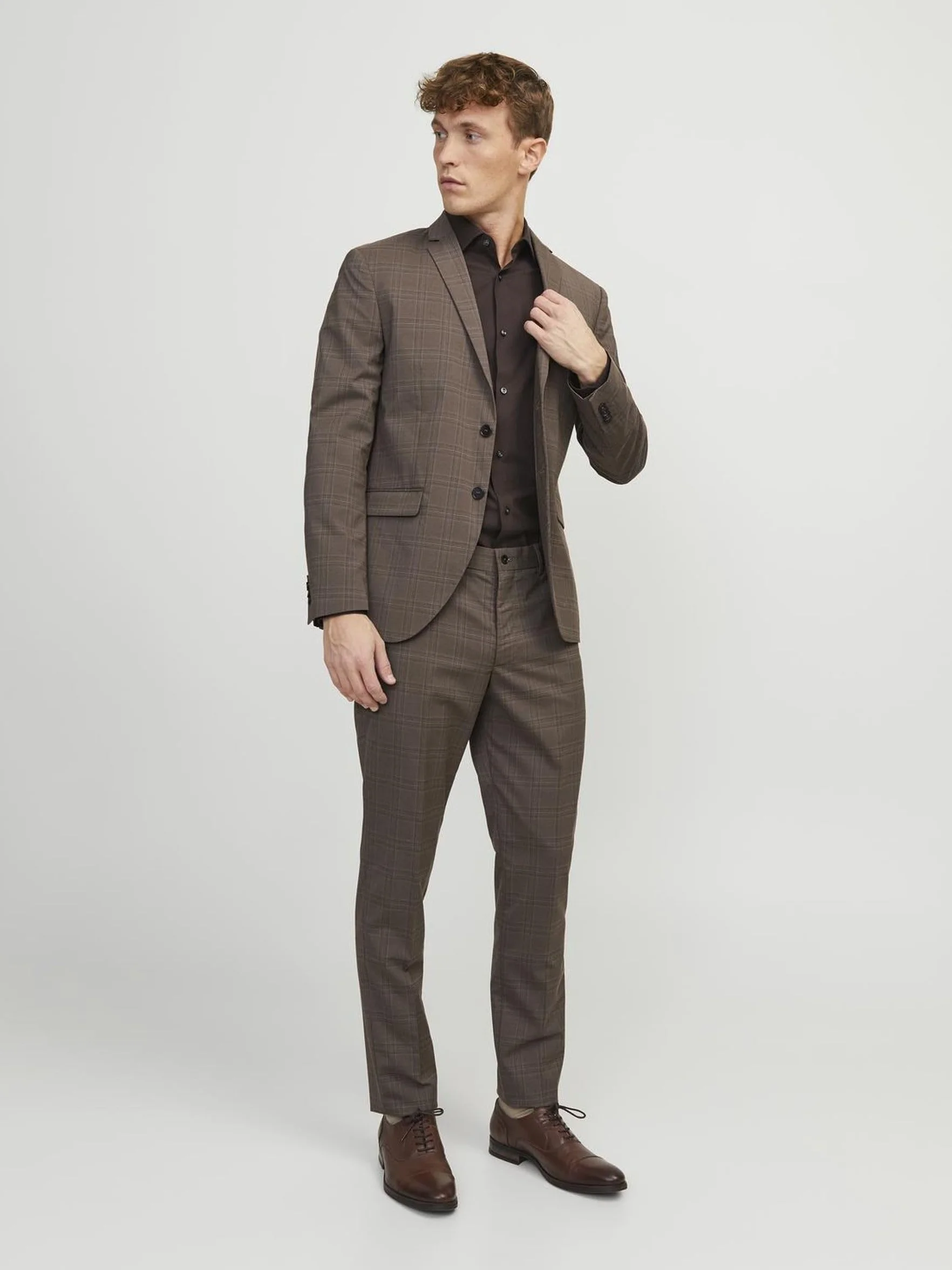 JACK & JONES Jprfranco Check Trouser Sn - Garnitur — spodnie Mężczyźni