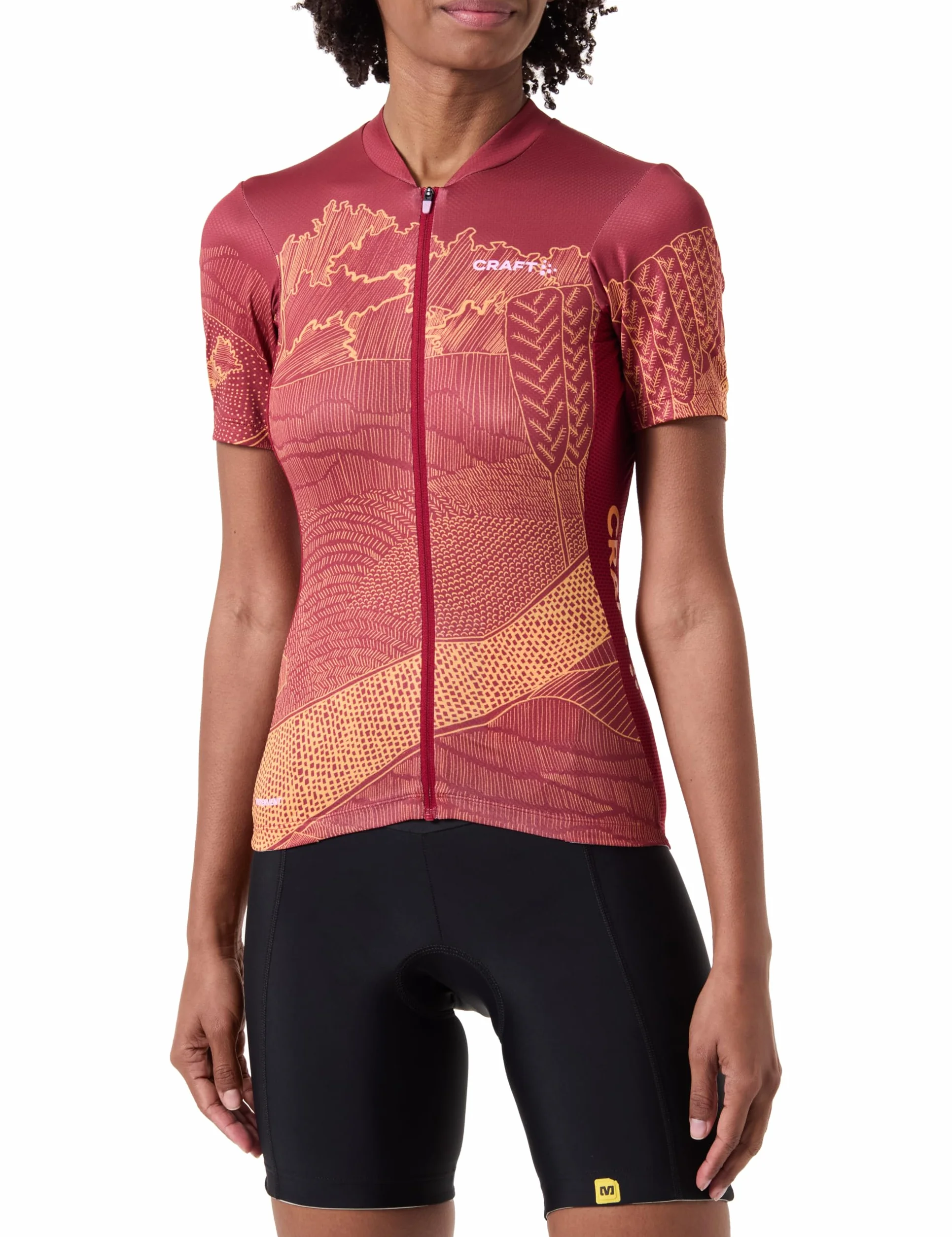Craft ADV ENDUR Graphic Jersey W Rhubarb/Sour S, Rhubarb/Sour, S