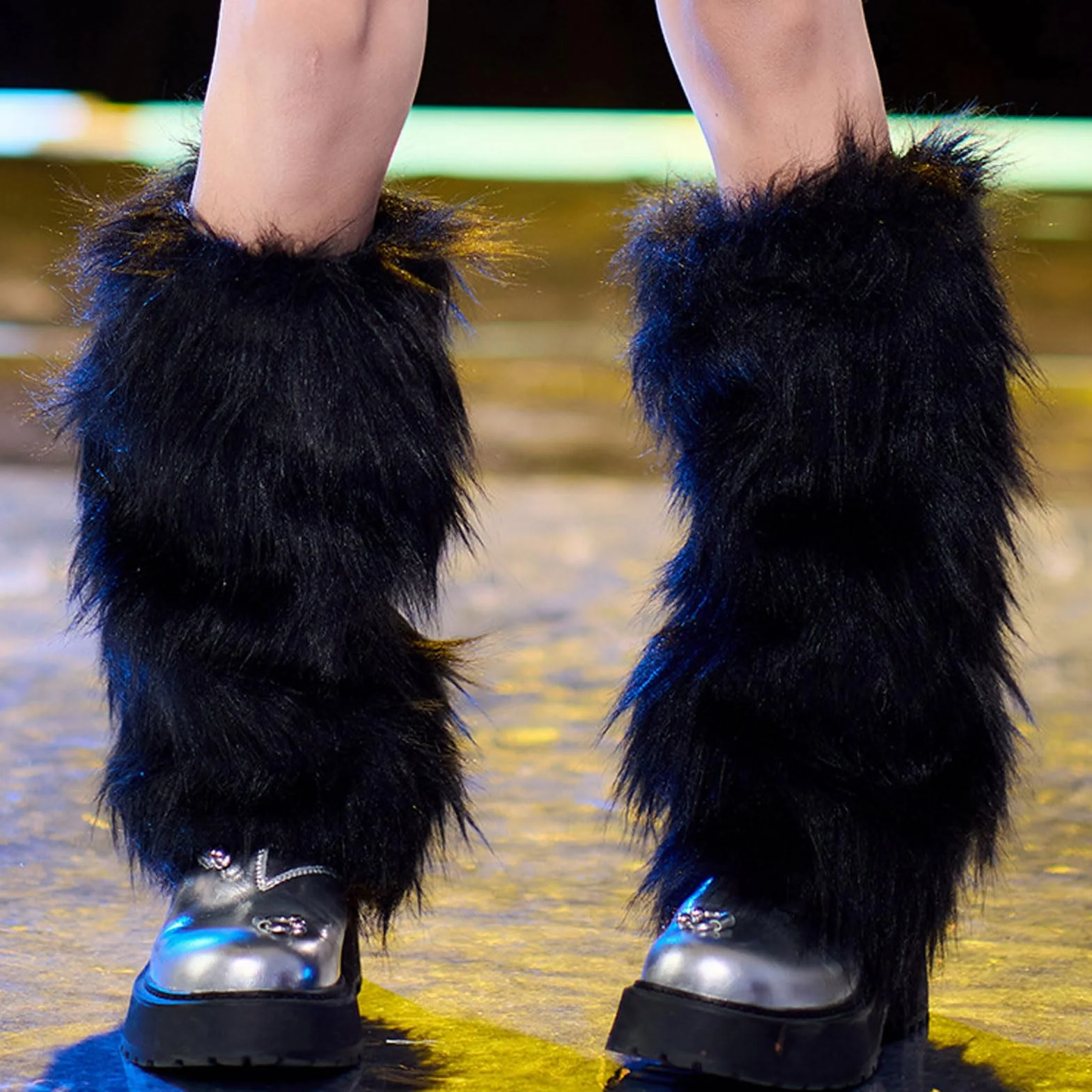 GWAWG Fur Futrzane Ocieplacze na nogi Futrzane Koce na buty, ciepłe rękawy na buty, puszyste rękawy na buty, wygodne koce na nogi, puszyste kierowcy nóg do garniturów