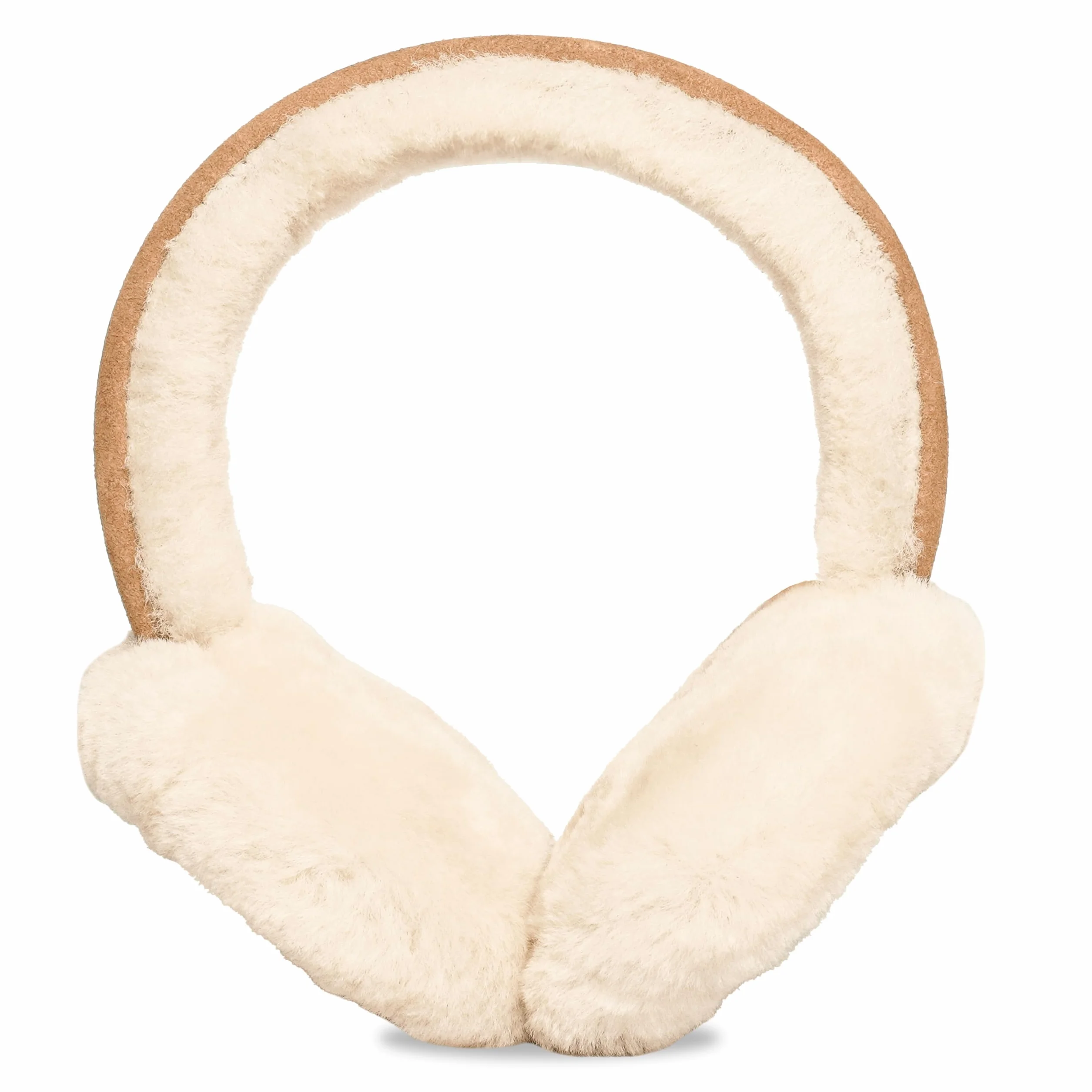 UGG Damskie nauszniki z haftowanym logo, kasztan, jeden rozmiar