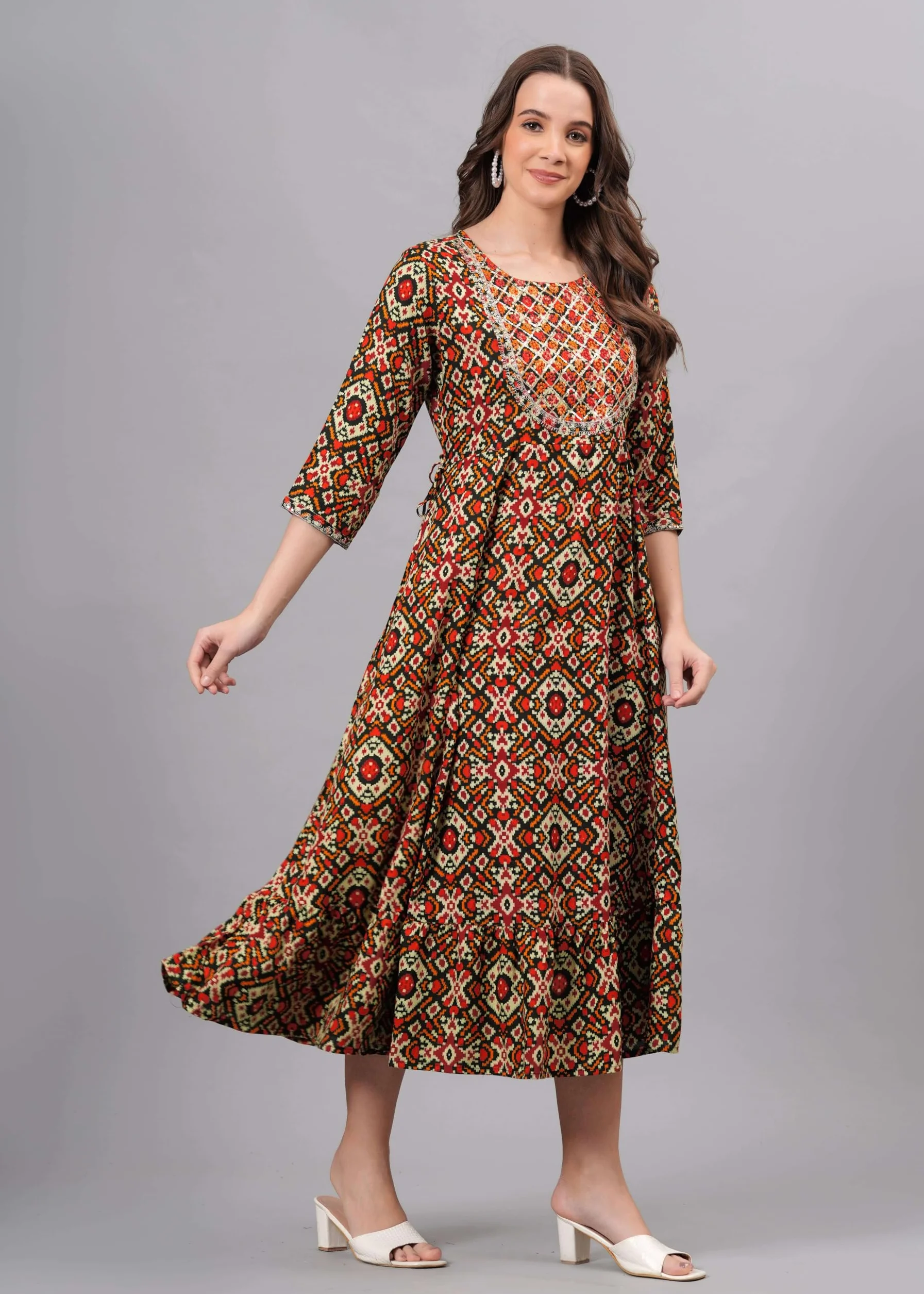 Indyjskie damskie Anarkali długie kurta kurtis dla kobiet