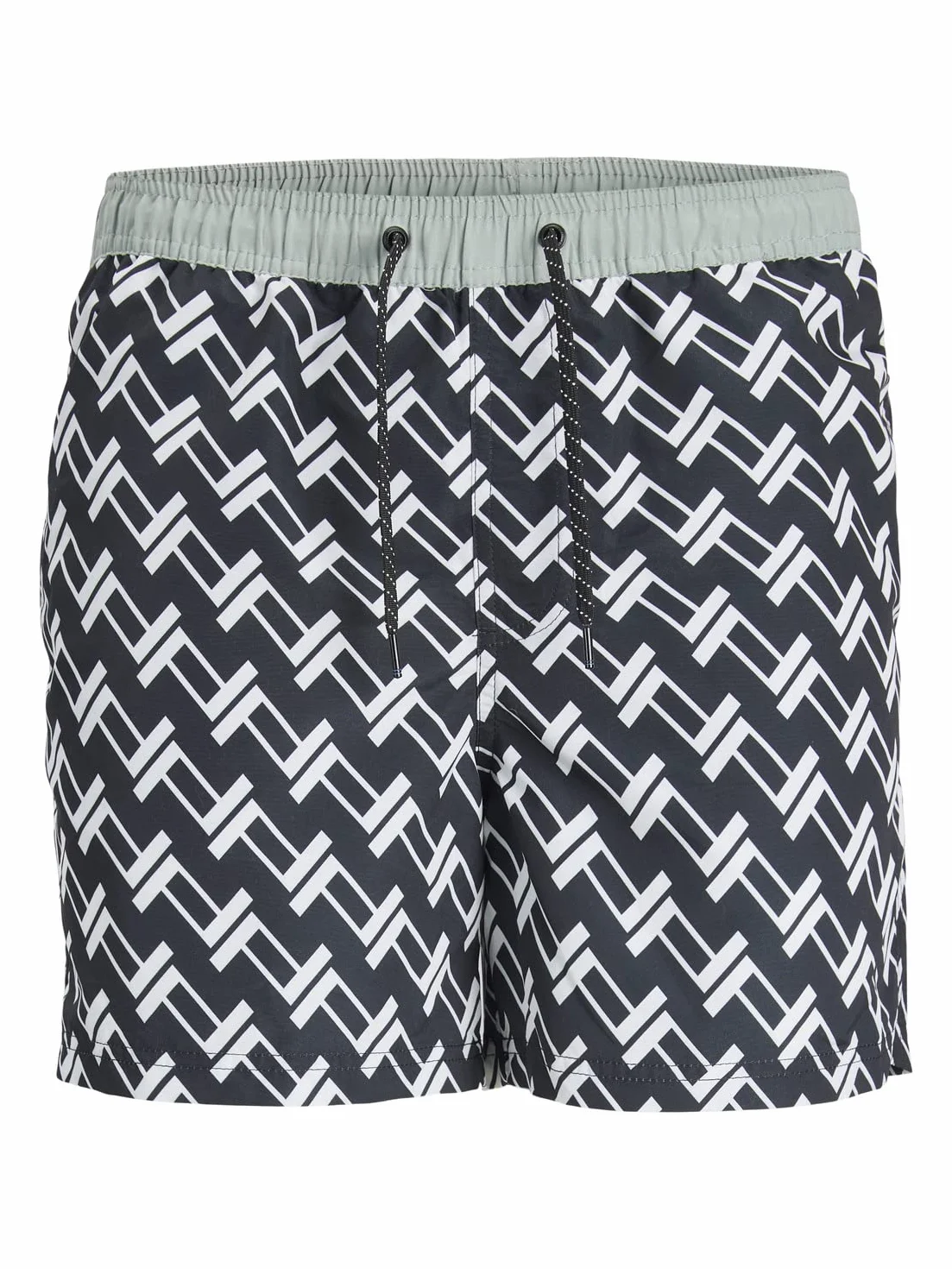 JACK & JONES PLUS Męskie szorty kąpielowe Jpstfiji Jjswim Belize Ly Pls czarne, 46, czarny, 46