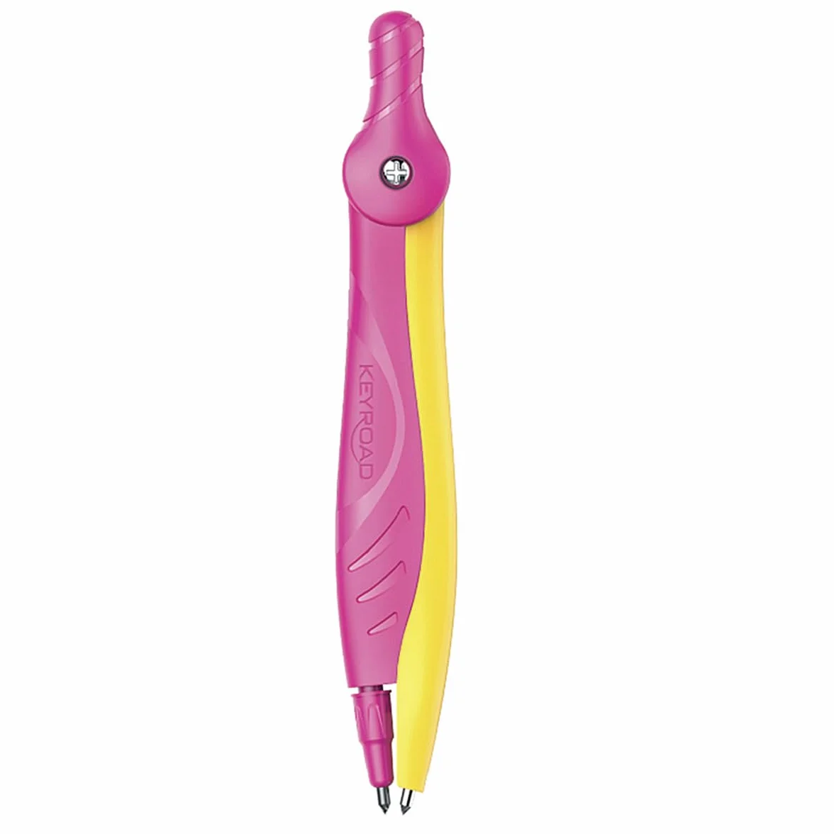 KEYROAD Cyrkiel z tworzywa sztucznego w etui pastelowy / 1 sztuka/wielokolorowy/cyrkiel szkolny kompas/kompas z tworzywa sztucznego/pudełko z tworzywa sztucznego/cyrkiel idealny do szkoły