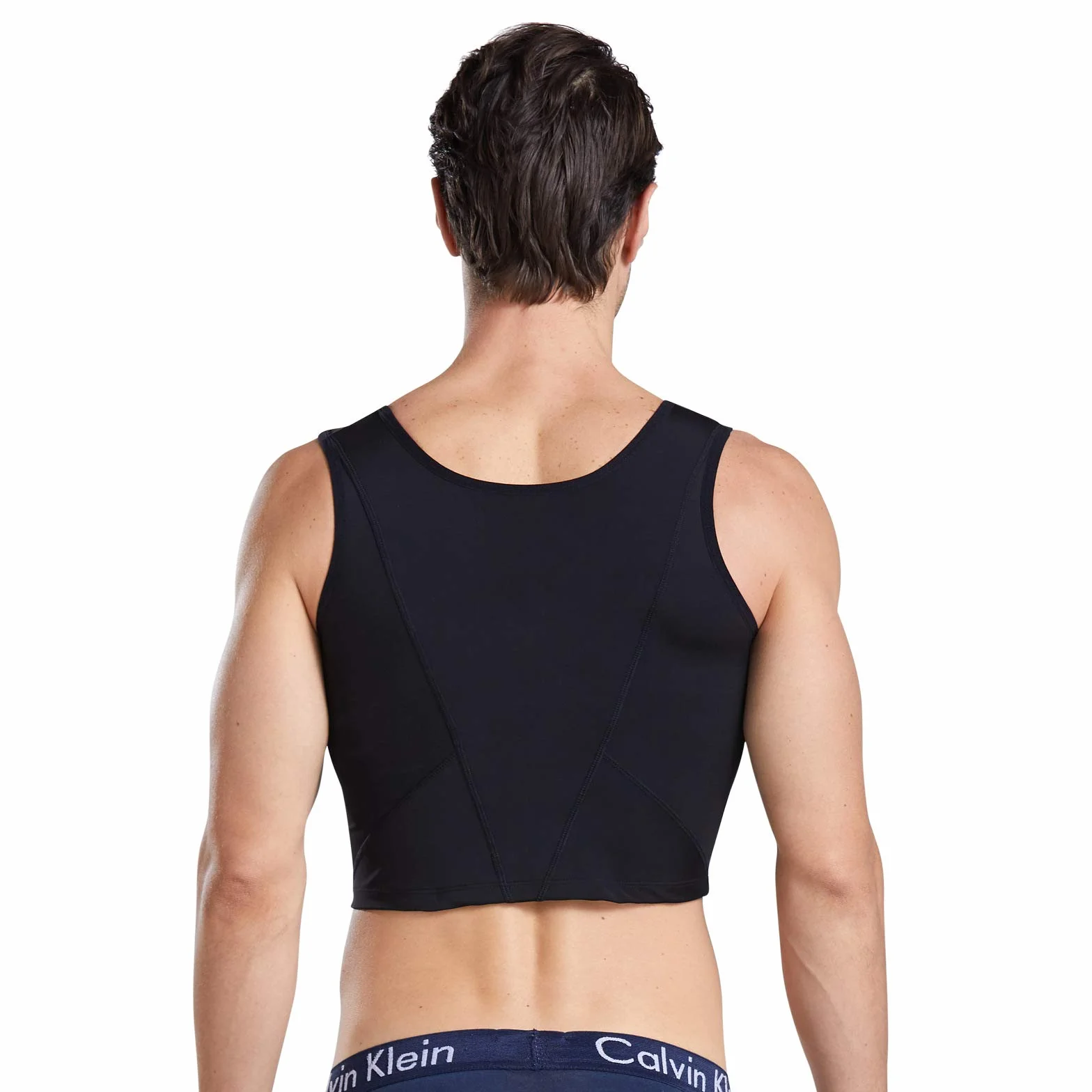BaronHong Men's Body Shaper Chest Binder Płaska kompresja 3 rzędy zapięcie biust gorset kamizelki
