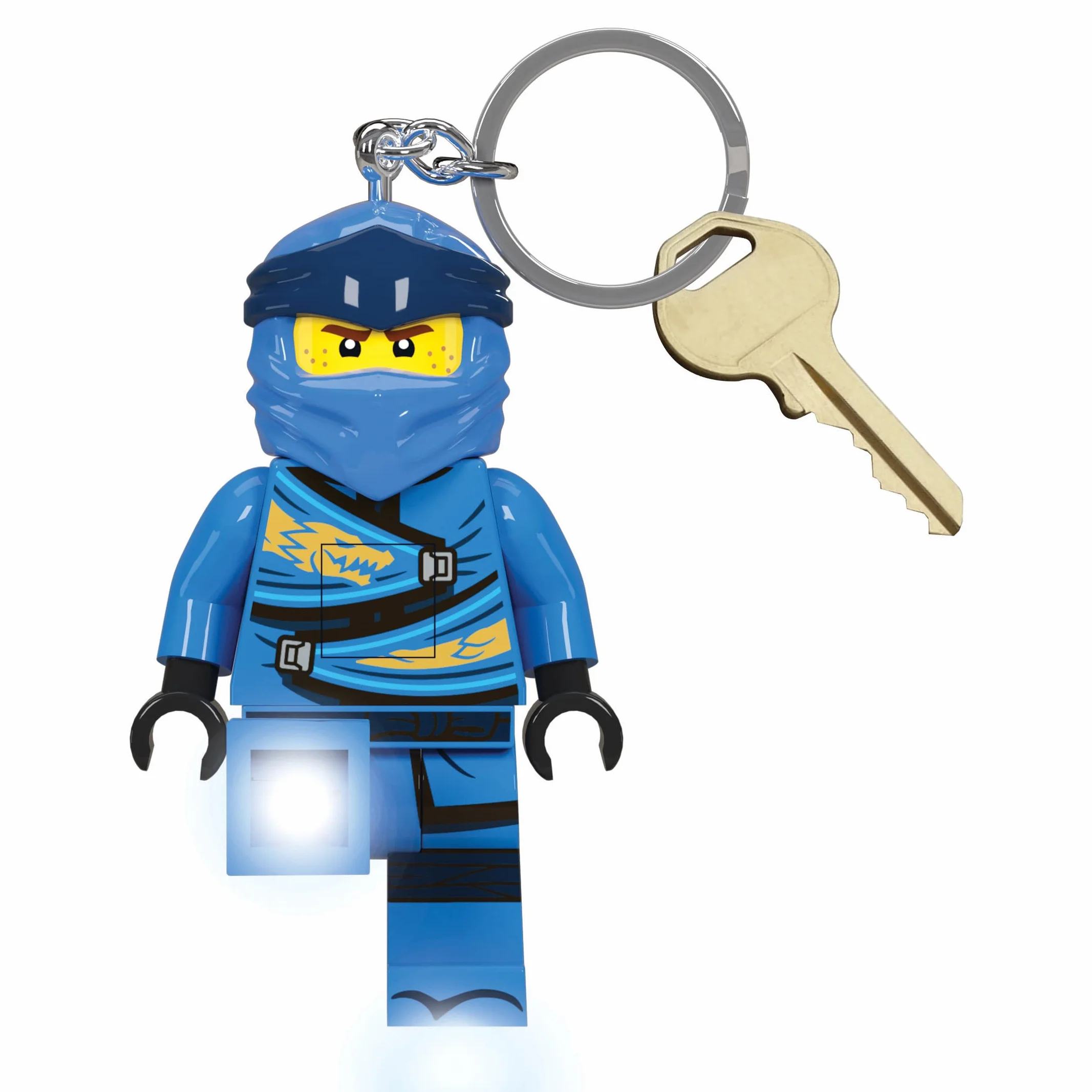 IQ LEGO Ninjago Legacy Key Chain Light Keyring - 76 mm Tall Figure, wielokolorowy