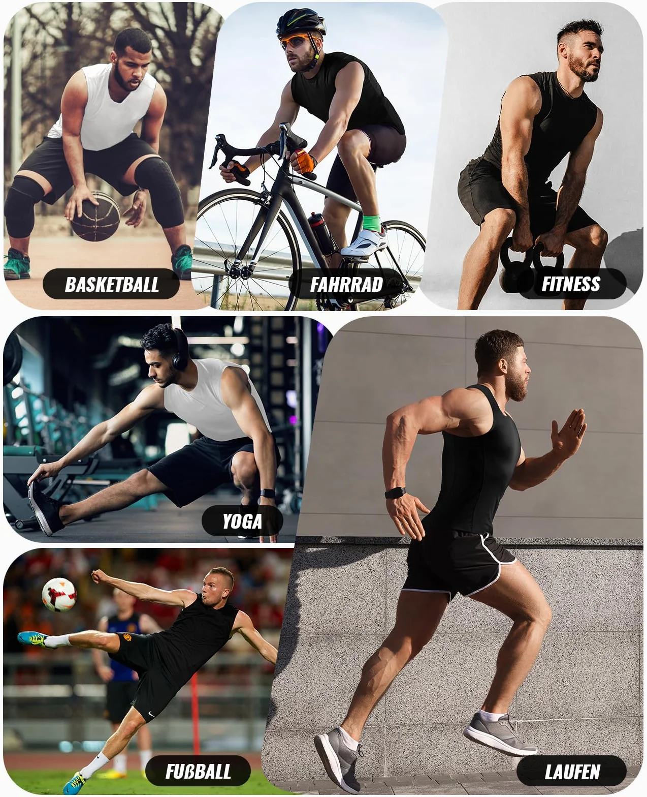 Niksa Męska koszulka kompresyjna Sports Tank Top bez rękawów koszulka funkcyjna koszulka do biegania