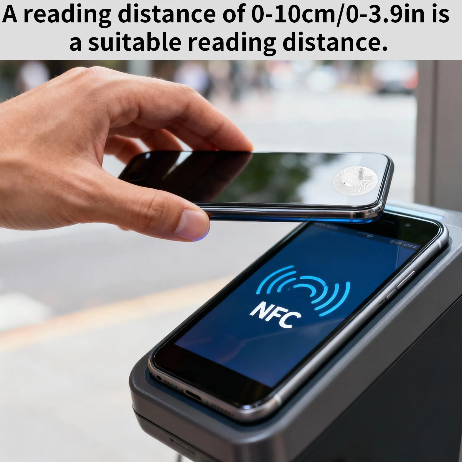 30szt Naklejek NFC, 25mm Przezroczyste Etykiety PET z Chipem 215 504-Bajtowe Etykiety Samoprzylepne Wielokrotnego Zapisu Kompatybilne ze Wszystkimi Smartfonami i Urządzeniami z Obsługą NFC