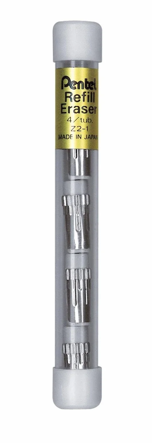PENTEL zapasowa gumka do ołowników, zawartość: 4 sztuki (Z2-1N)